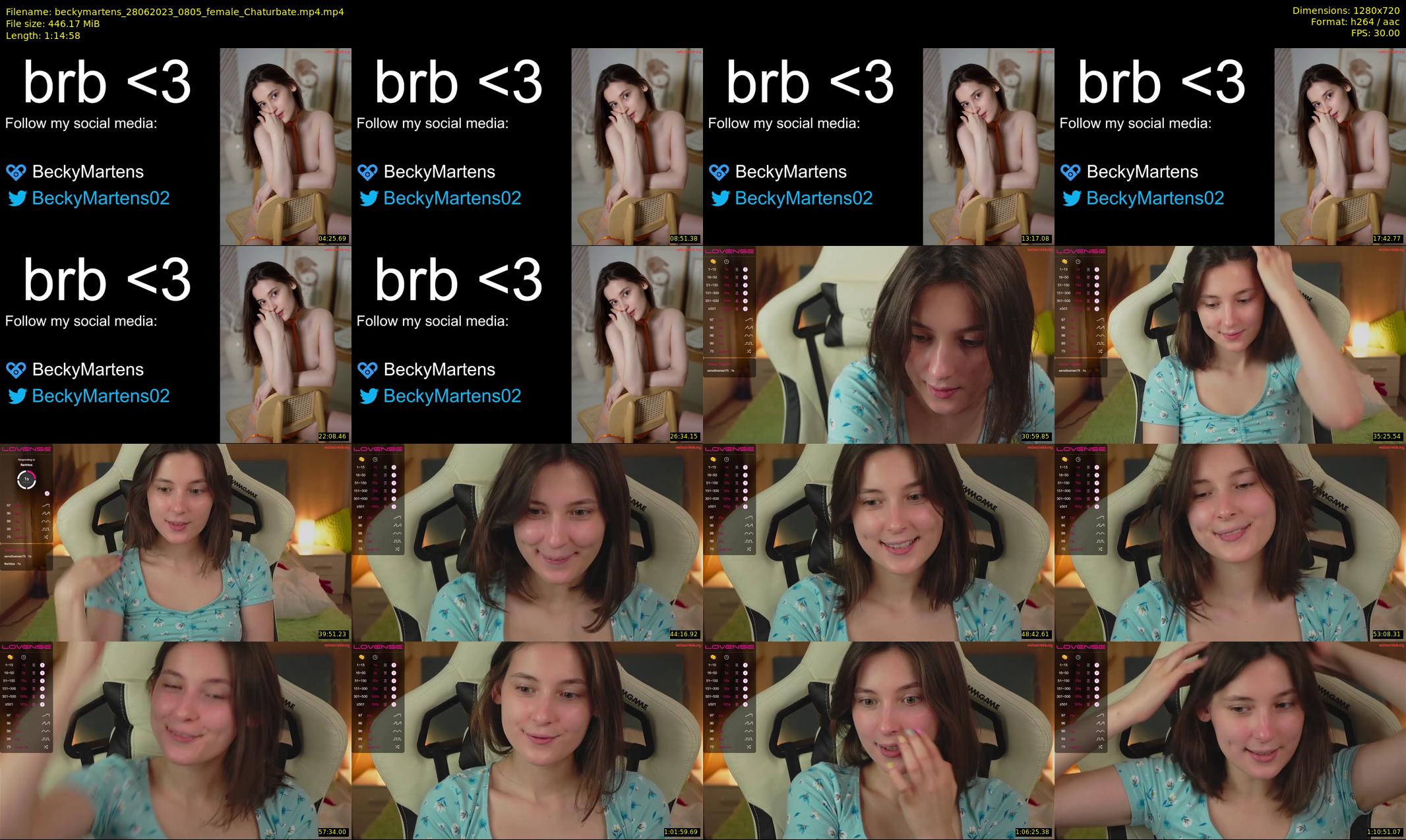 beckymartens — 75 minute Chaturbate female cam show recording, 720p, Jun 28, 2023