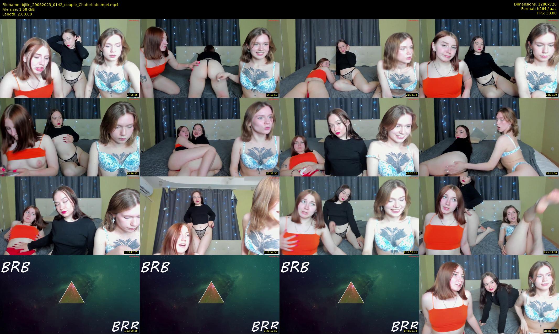 bjliki — 120 minute Chaturbate couple cam show recording, 720p, Jun 29, 2023