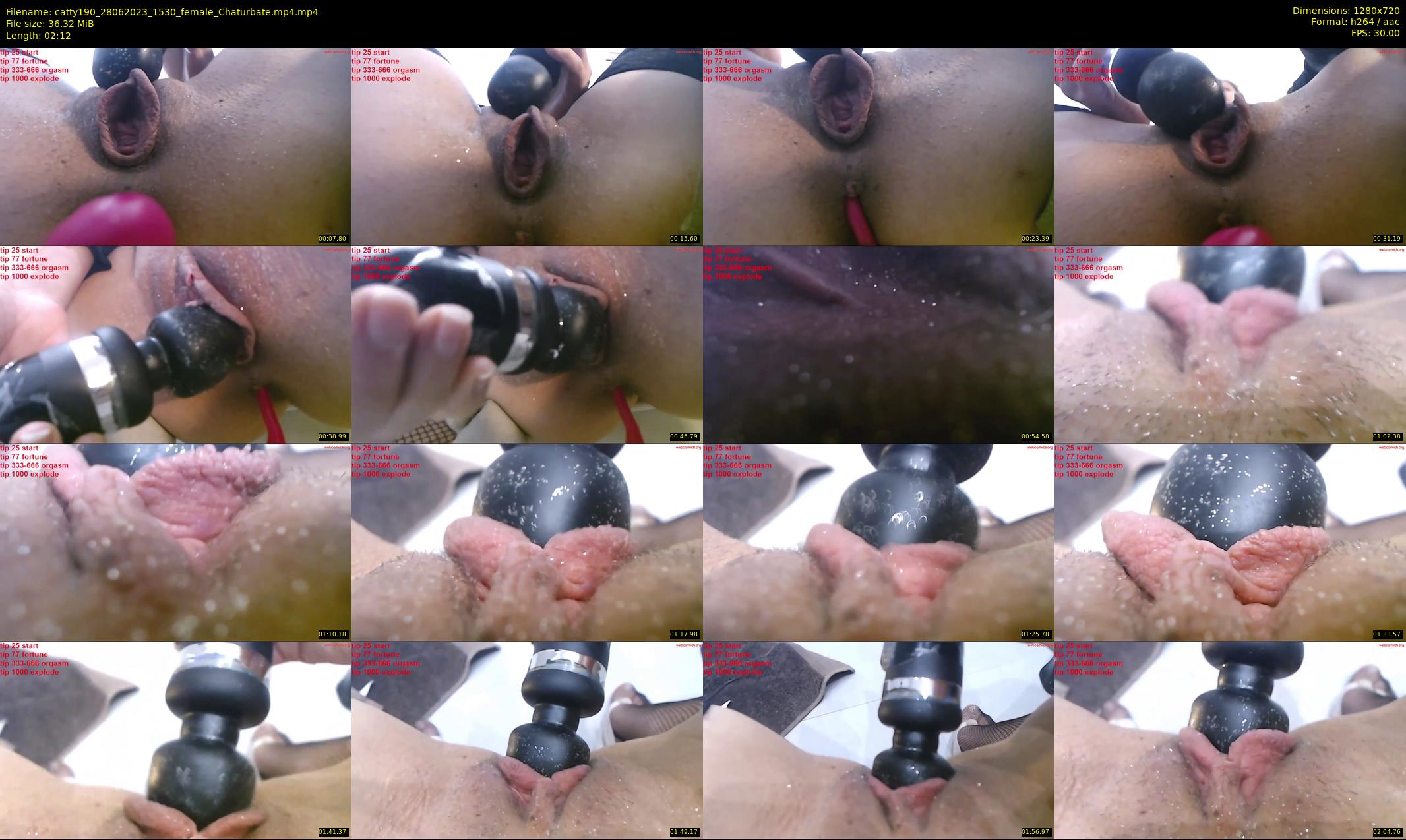 catty190 — 3 minute Chaturbate female cam show recording, 720p, Jun 28, 2023