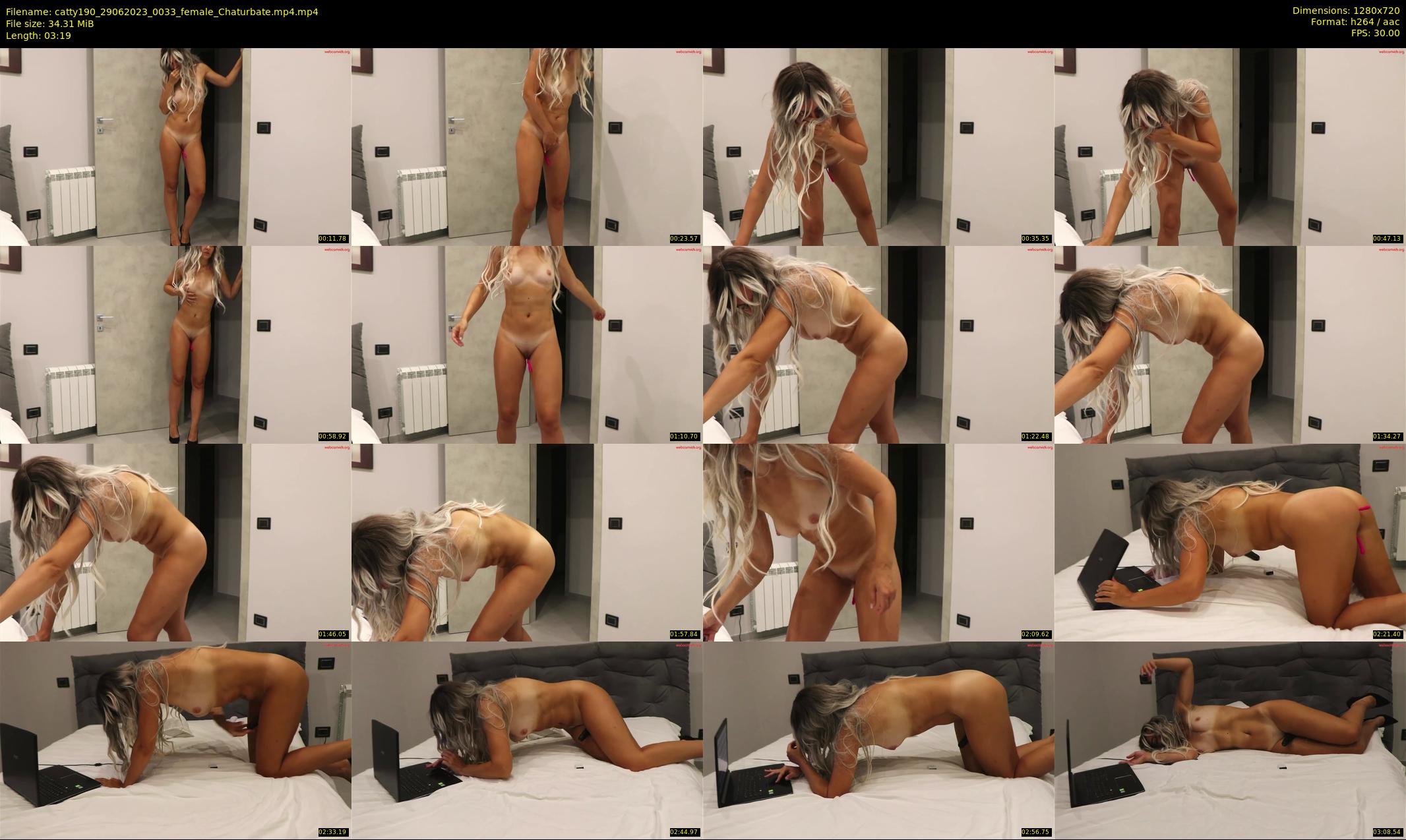 catty190 — 4 minute Chaturbate female cam show recording, 720p, Jun 29, 2023