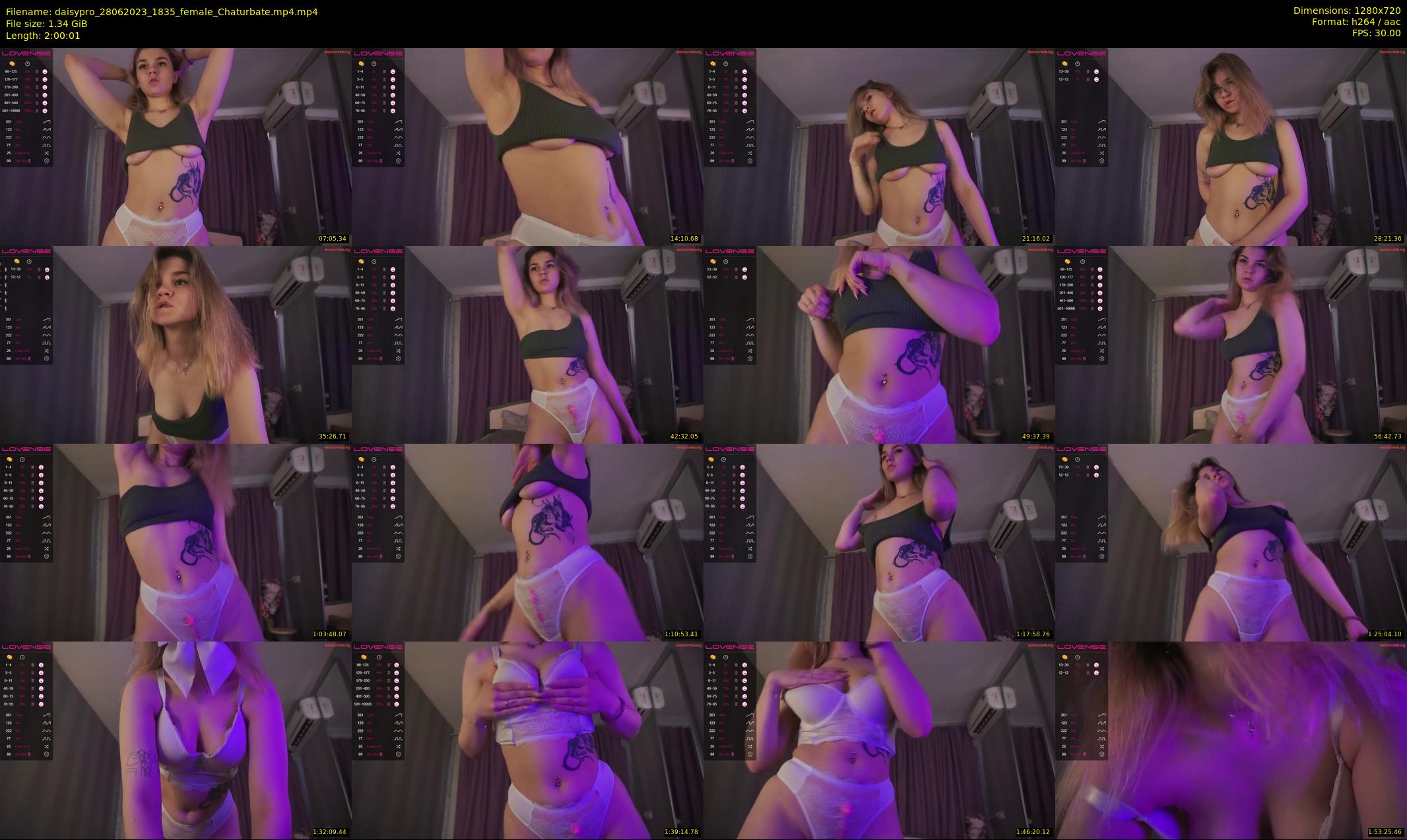 daisypro — 121 minute Chaturbate couple cam show recording, 720p, Jun 28, 2023