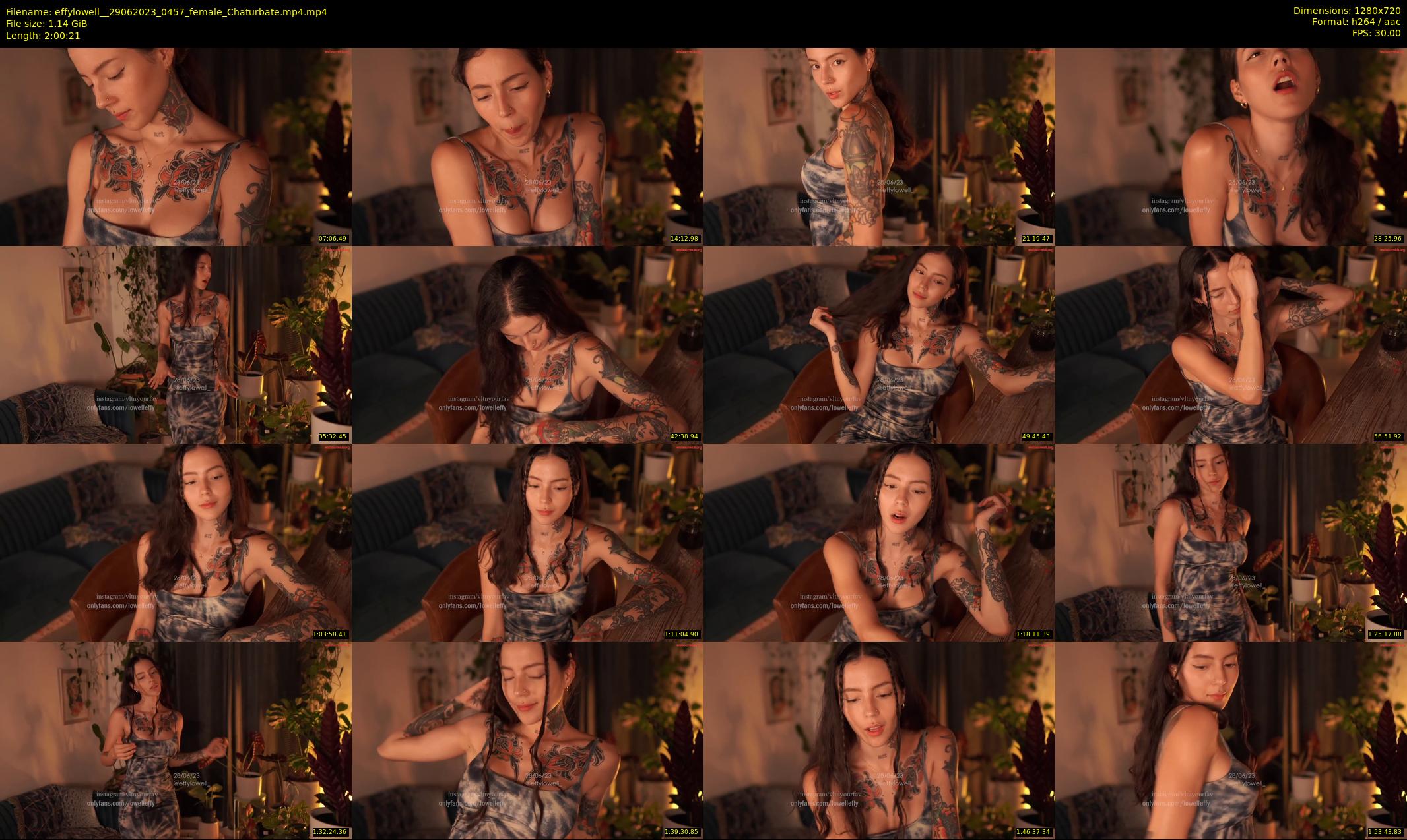 effylowell_ — 121 minute Chaturbate female cam show recording, 720p, Jun 29, 2023