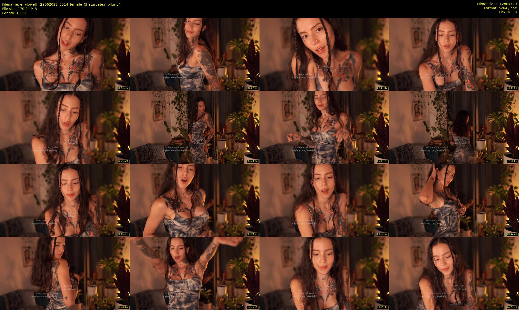 effylowell_ — 16 minute Chaturbate female cam show recording, 720p, Jun 29, 2023