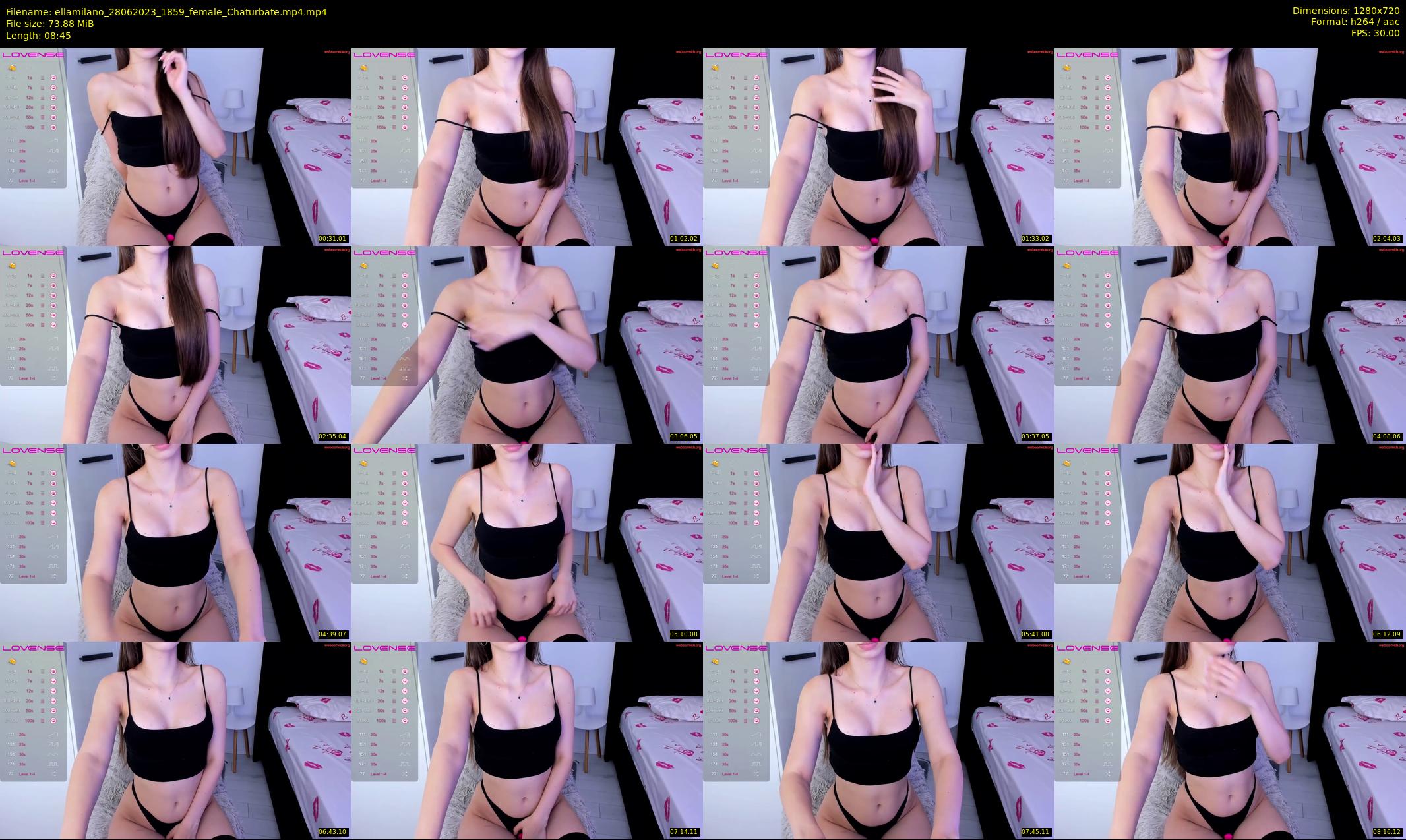 ellamilano — 9 minute Chaturbate female cam show recording, 720p, Jun 28, 2023