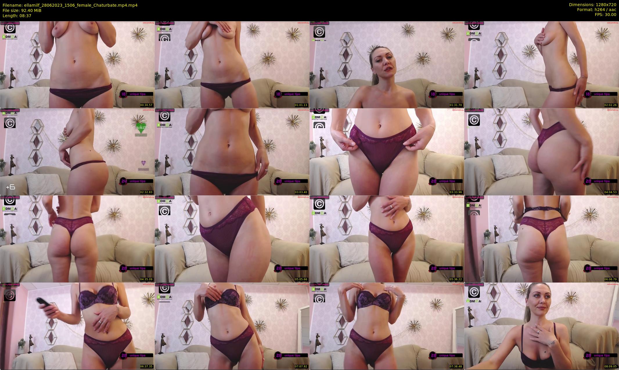ellamilf — 9 minute Chaturbate female cam show recording, 720p, Jun 28, 2023