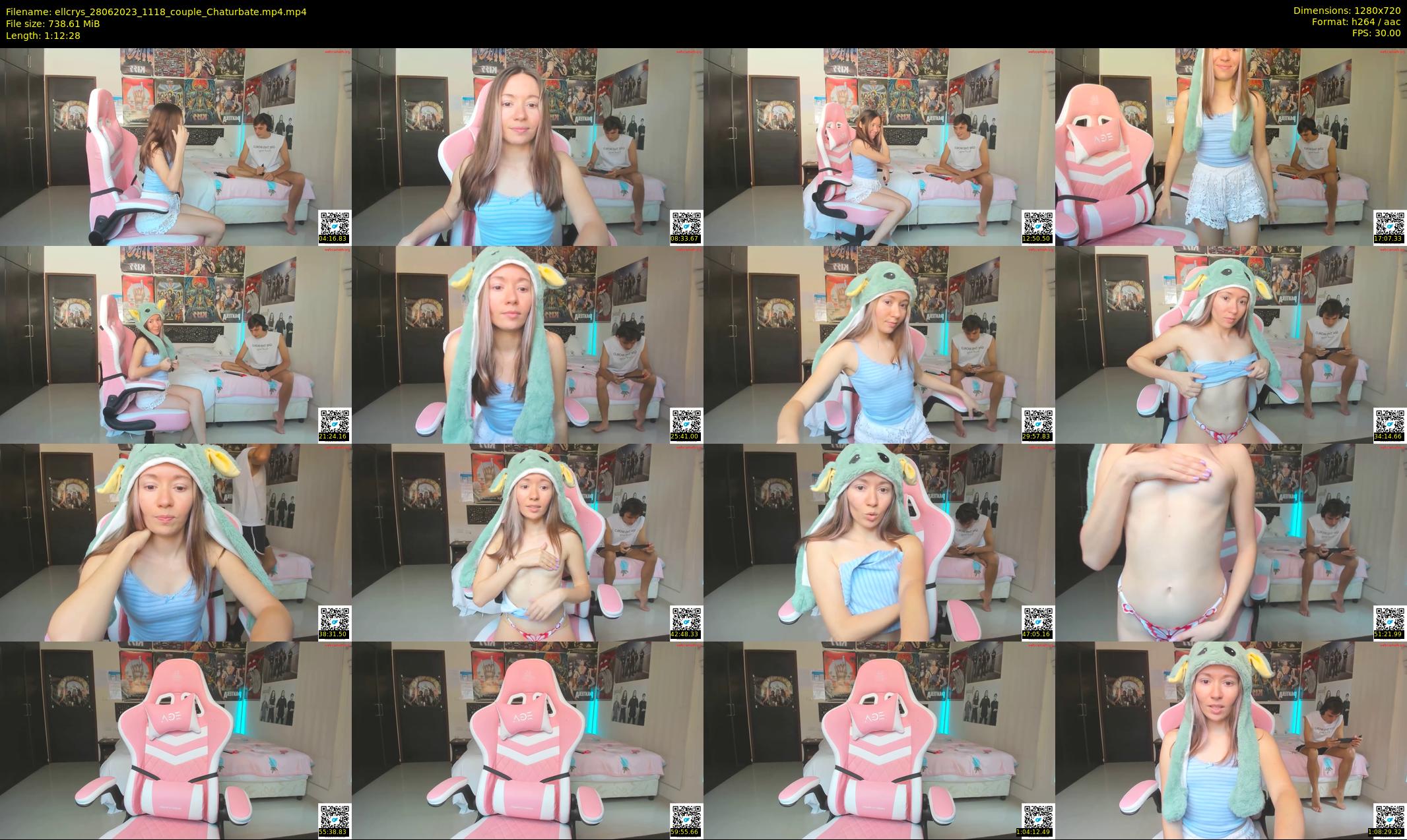 ellcrys — 73 minute Chaturbate couple cam show recording, 720p, Jun 28, 2023