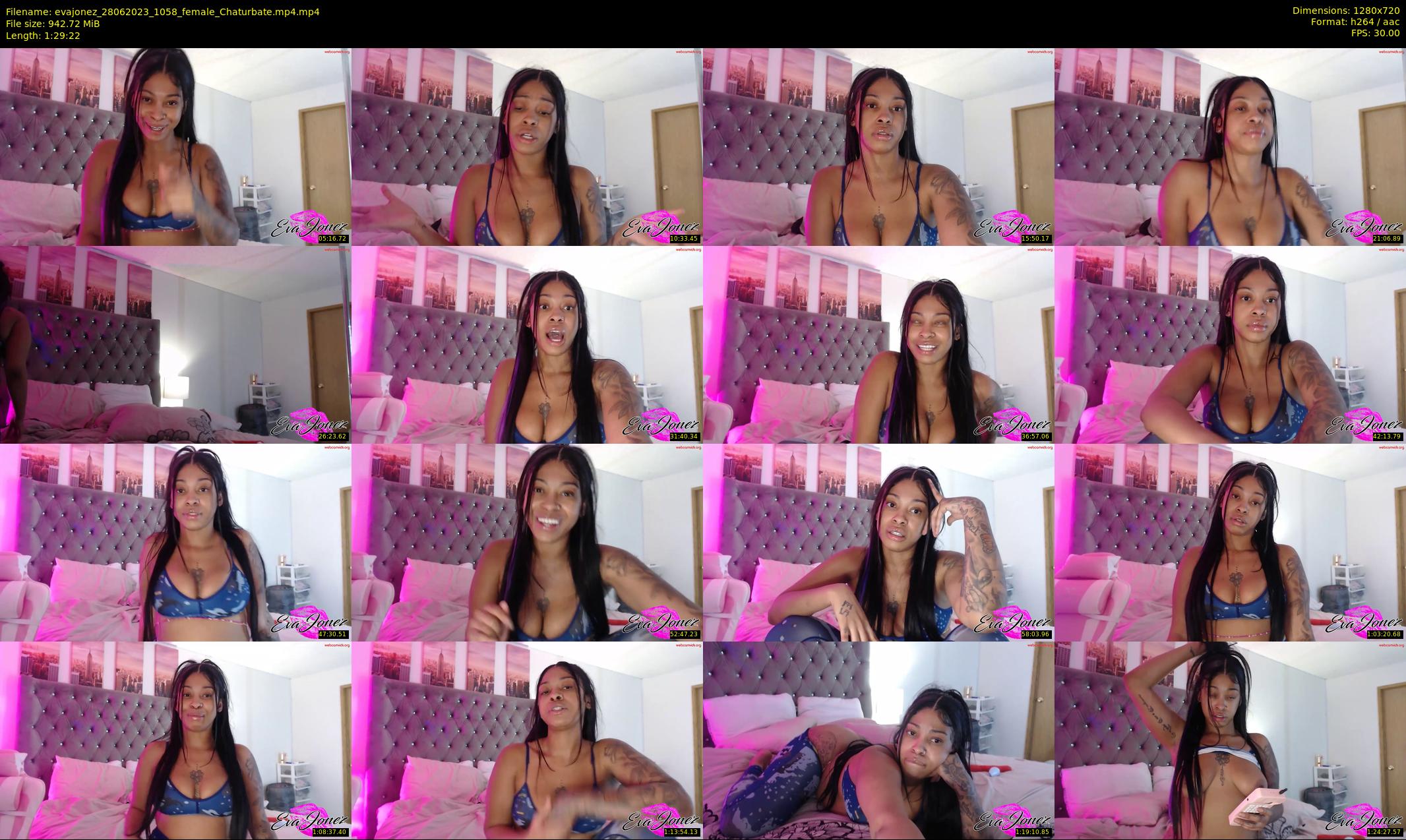 evajonez — 90 minute Chaturbate female cam show recording, 720p, Jun 28, 2023