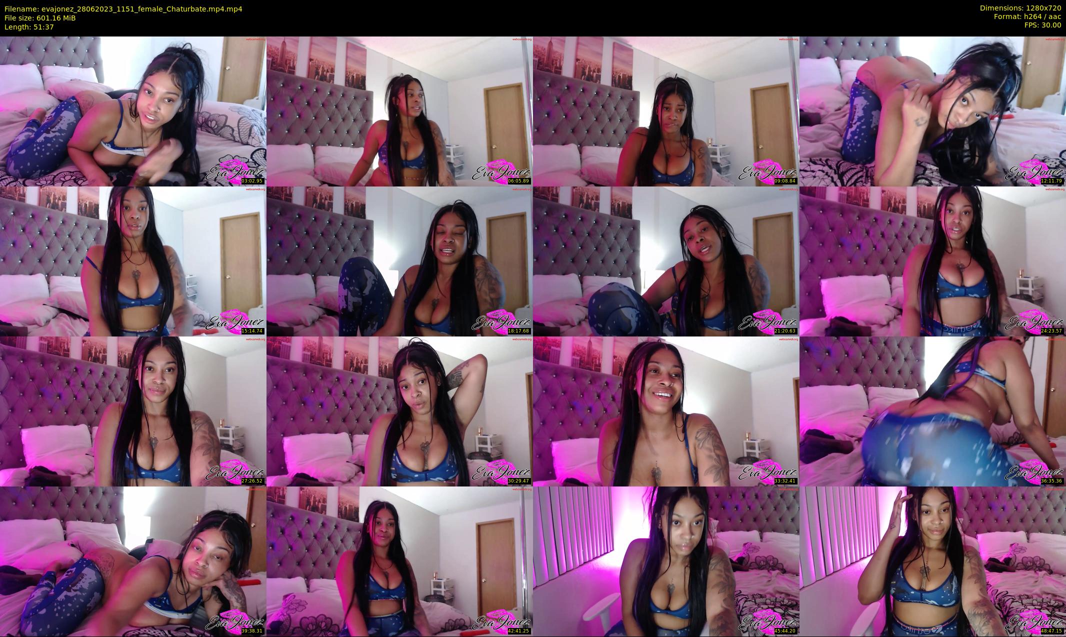 evajonez — 52 minute Chaturbate female cam show recording, 720p, Jun 28, 2023