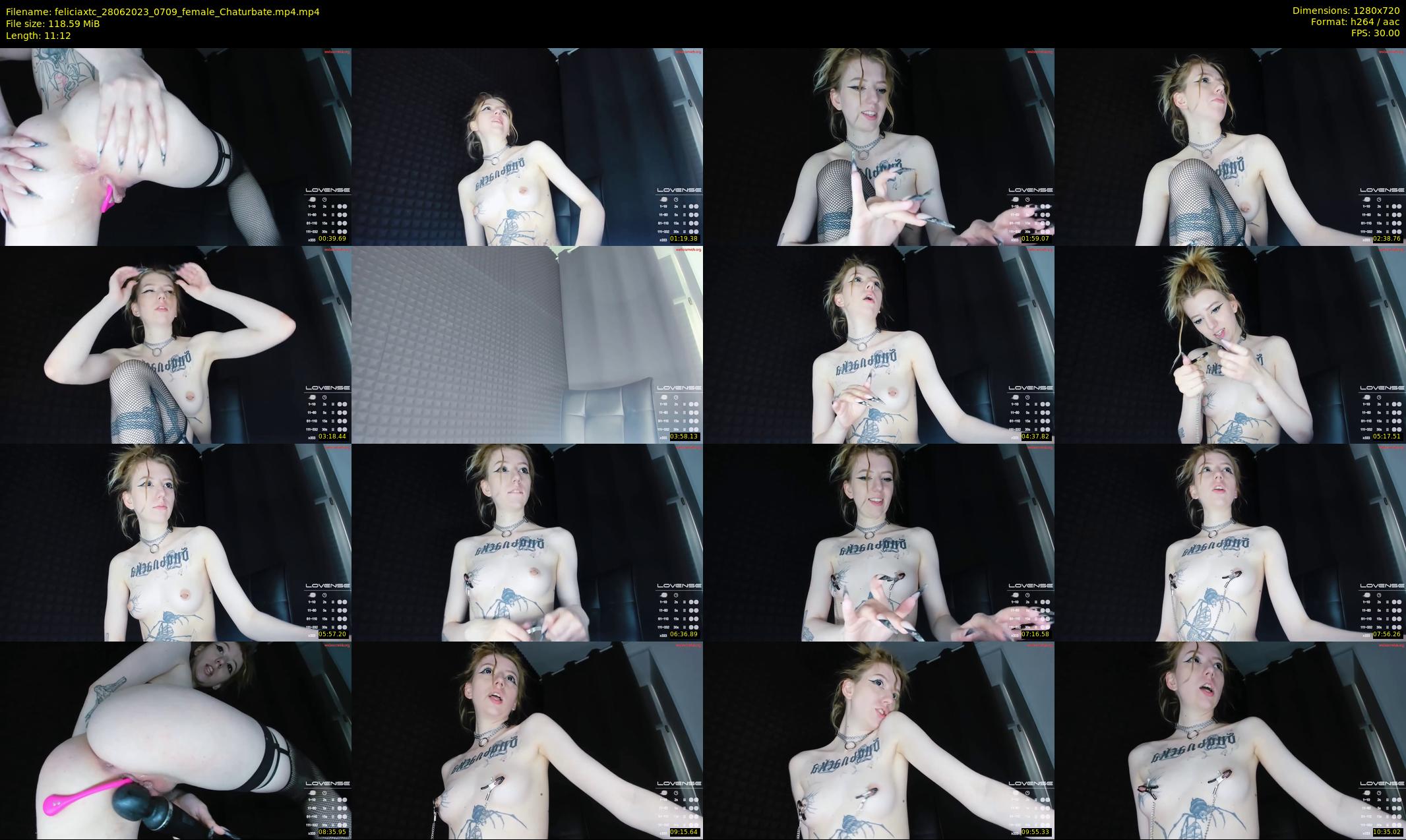 feliciaxtc — 12 minute Chaturbate female cam show recording, 720p, Jun 28, 2023