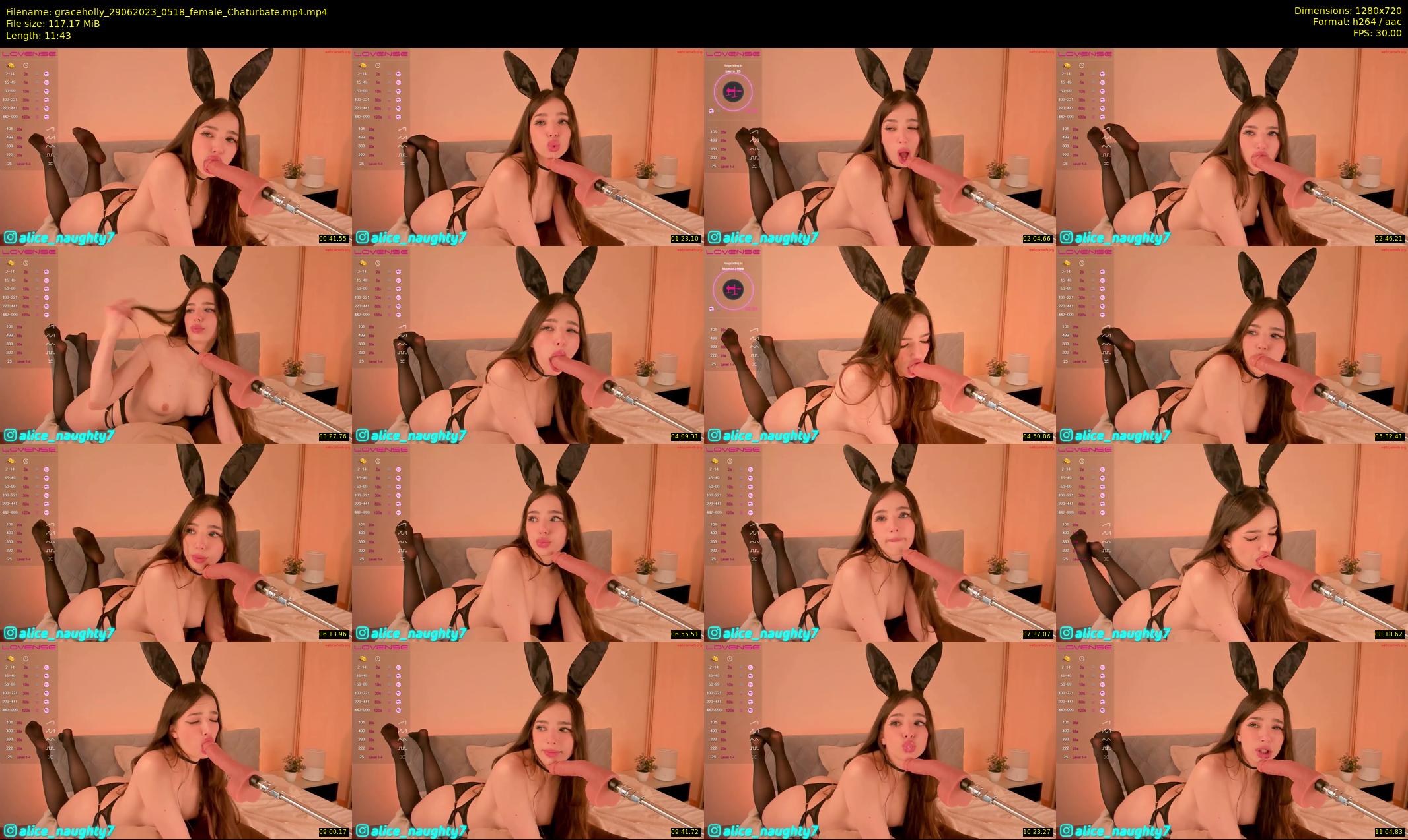 graceholly — 12 minute Chaturbate female cam show recording, 720p, Jun 29, 2023