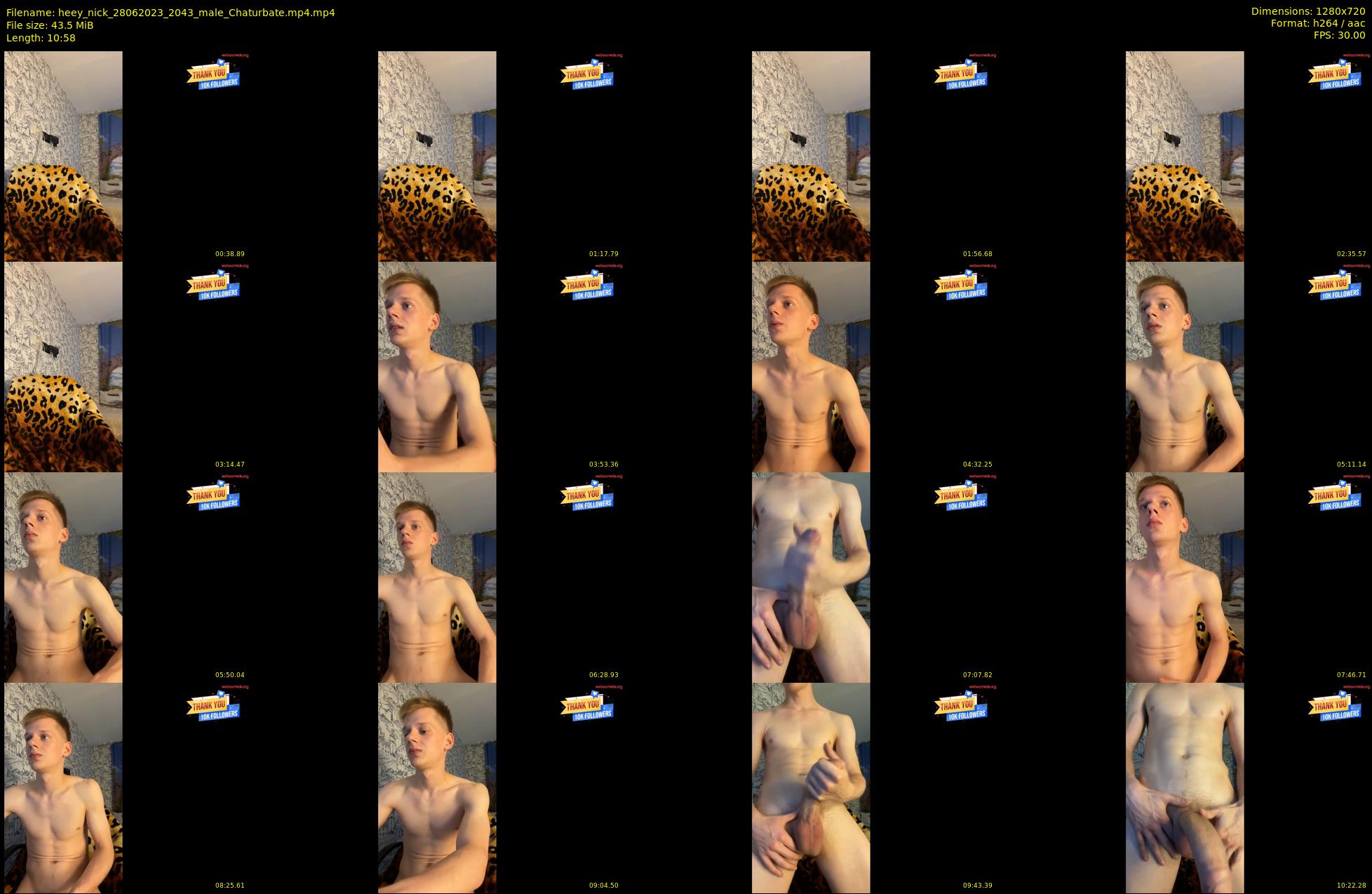 heey_nick — 11 minute Chaturbate male cam show recording, 720p, Jun 28, 2023