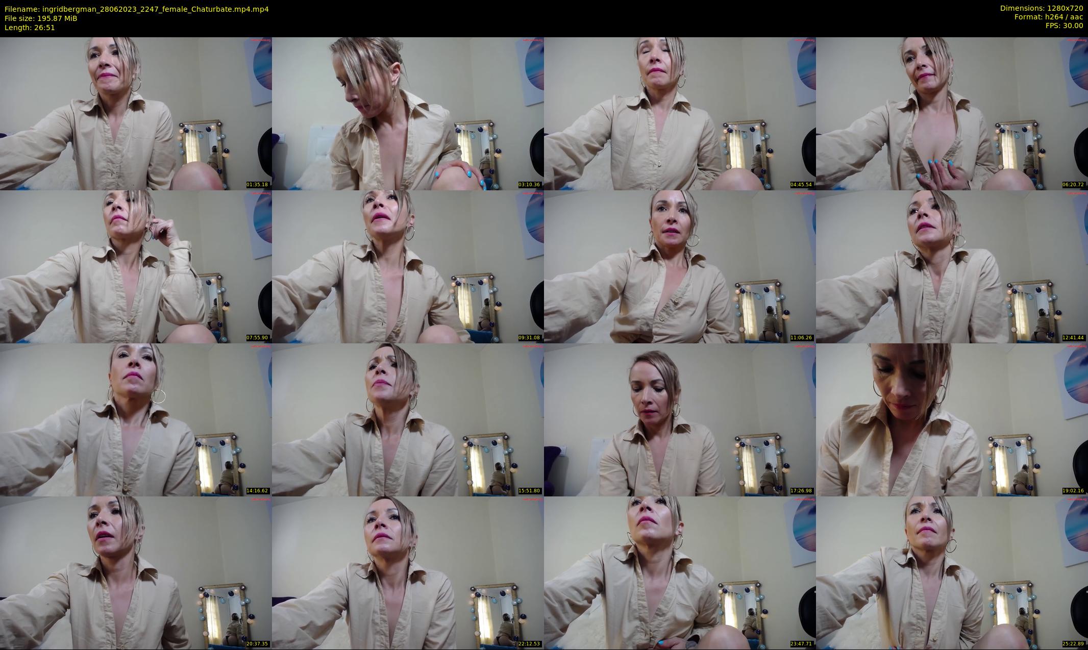 ingridbergman — 27 minute Chaturbate female cam show recording, 720p, Jun 28, 2023