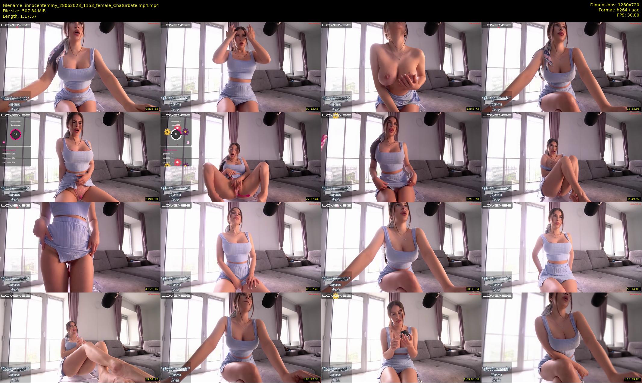 innocentemmy — 78 minute Chaturbate female cam show recording, 720p, Jun 28, 2023