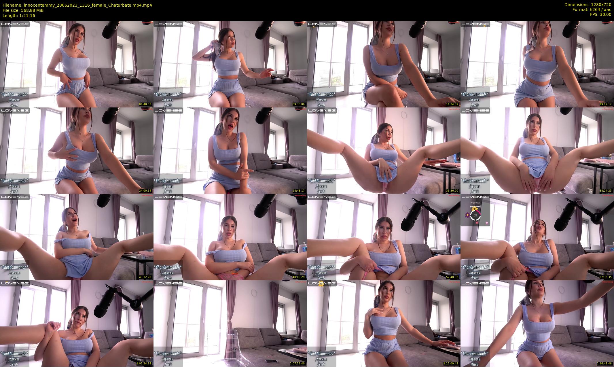 innocentemmy — 82 minute Chaturbate female cam show recording, 720p, Jun 28, 2023