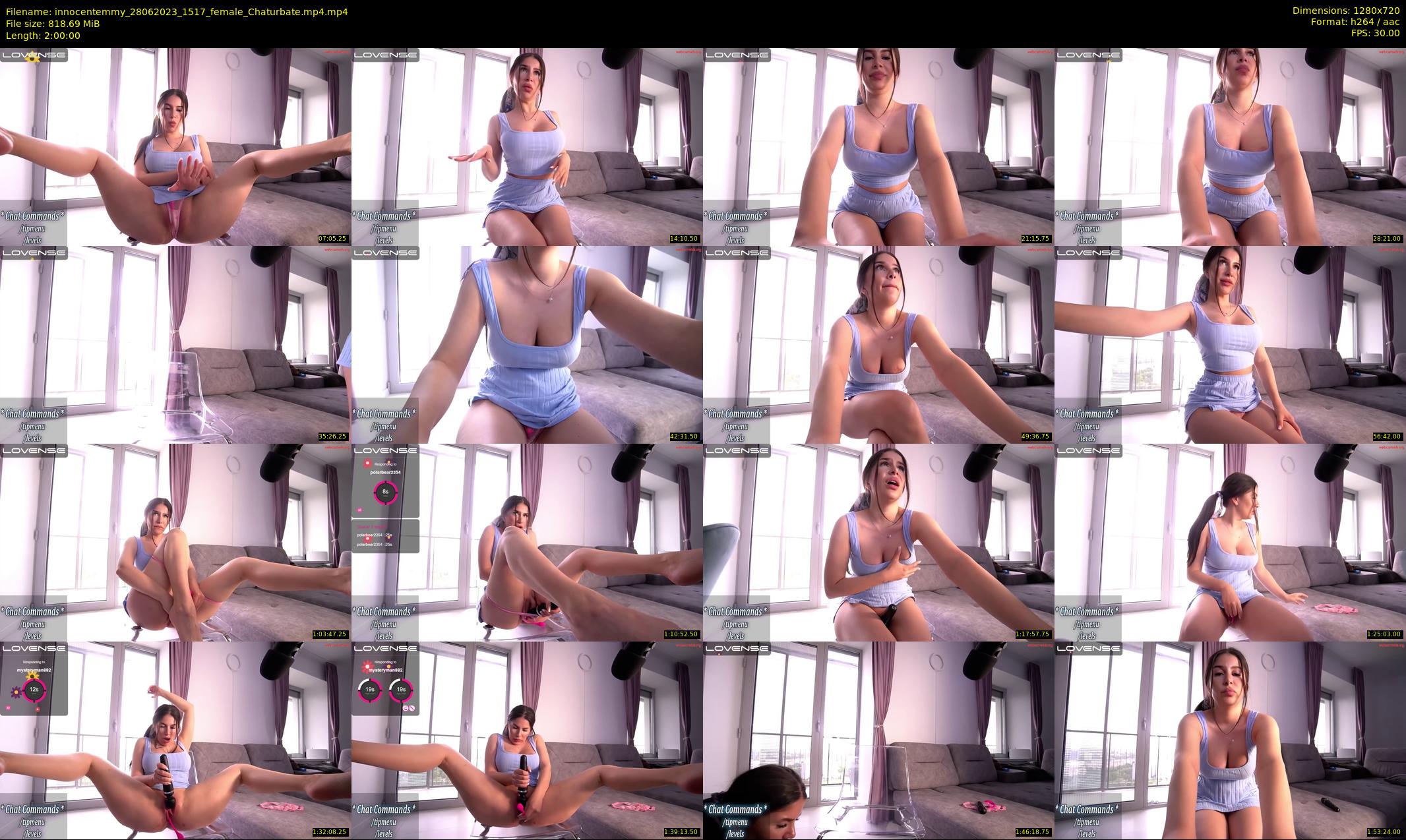 innocentemmy — 120 minute Chaturbate female cam show recording, 720p, Jun 28, 2023