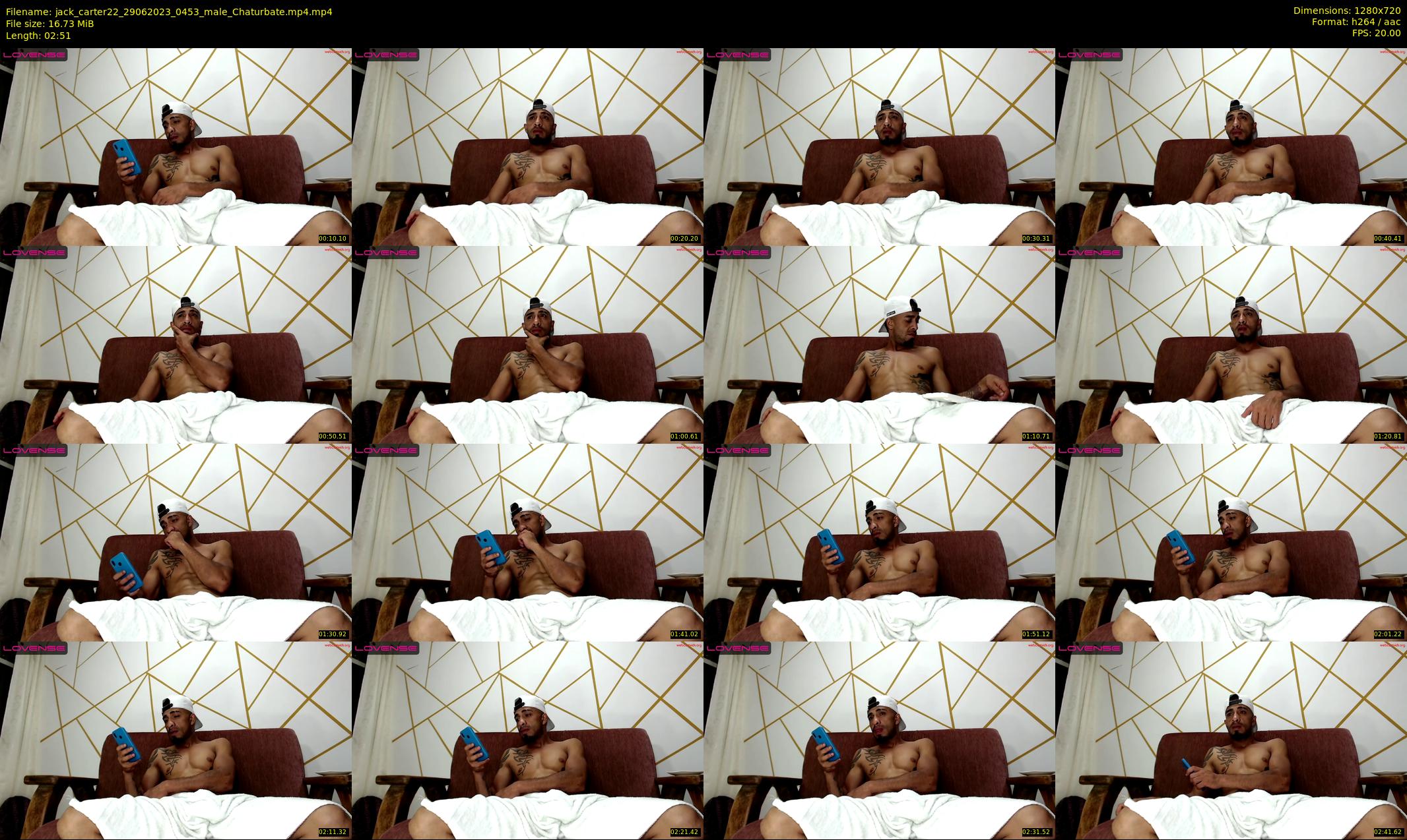 jack_carter22 — 3 minute Chaturbate male cam show recording, 720p, Jun 29, 2023