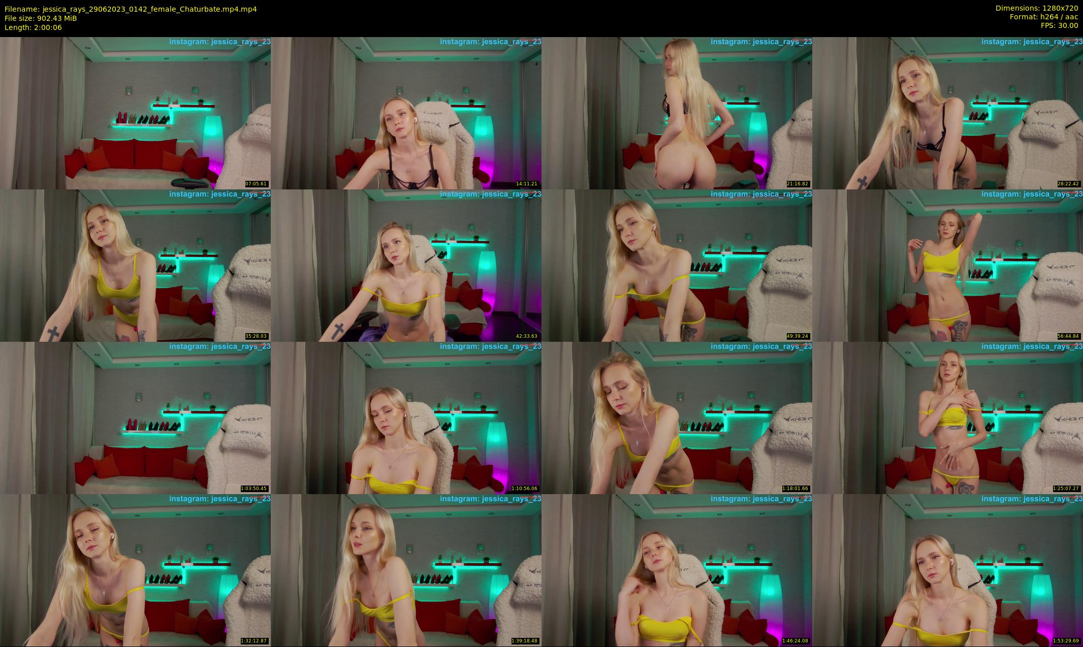 jessica_rays — 121 minute Chaturbate couple cam show recording, 720p, Jun 29, 2023