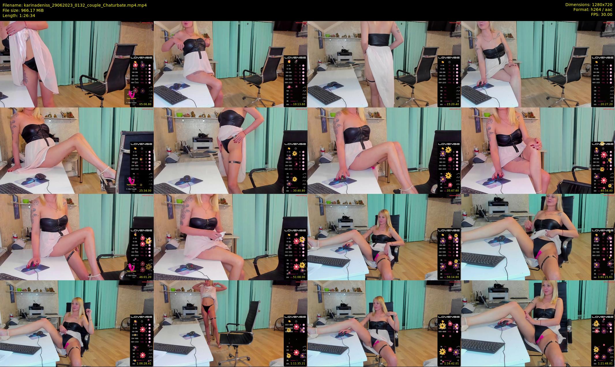 karinadeniss — 87 minute Chaturbate couple cam show recording, 720p, Jun 29, 2023