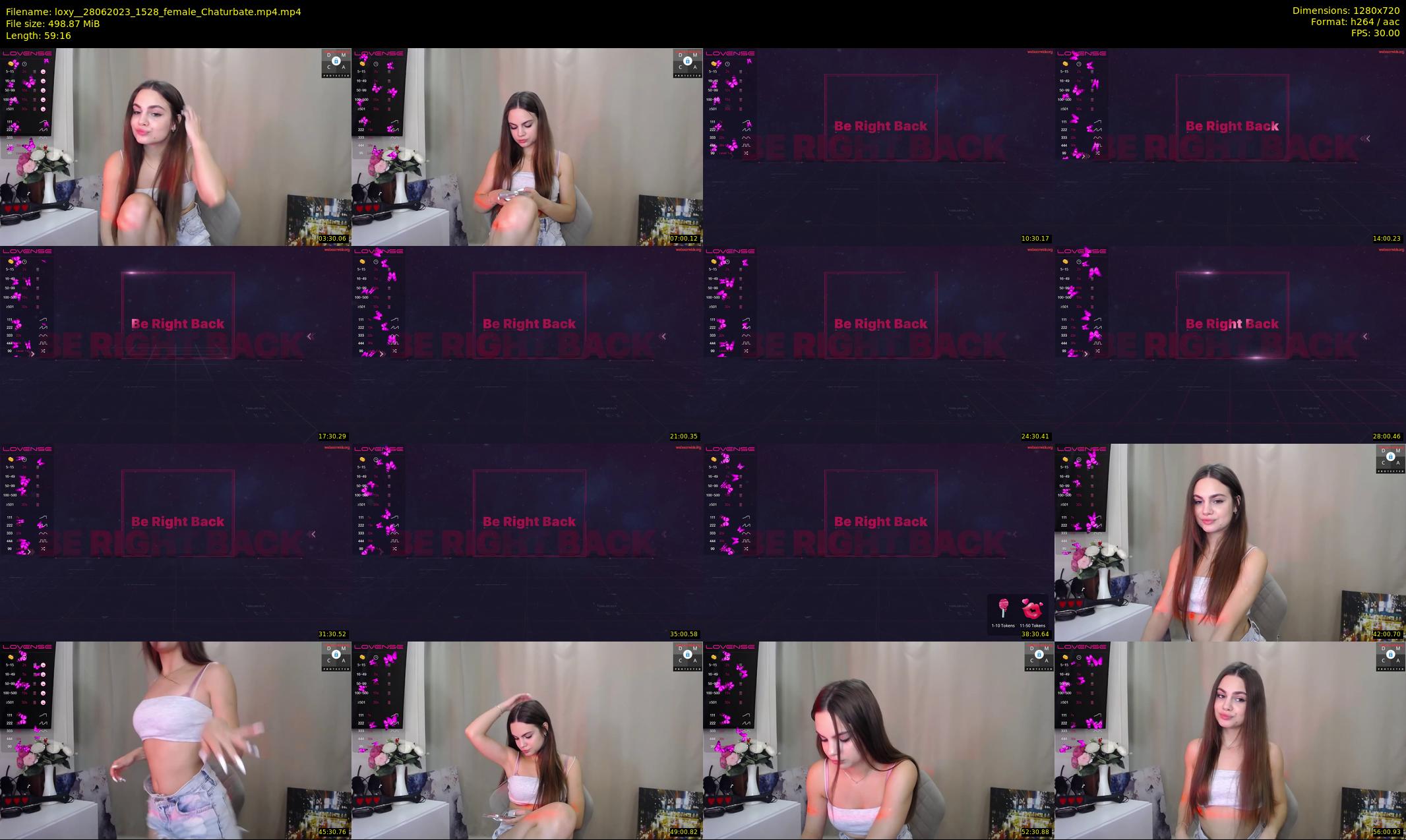 loxy_ — 60 minute Chaturbate female cam show recording, 720p, Jun 28, 2023