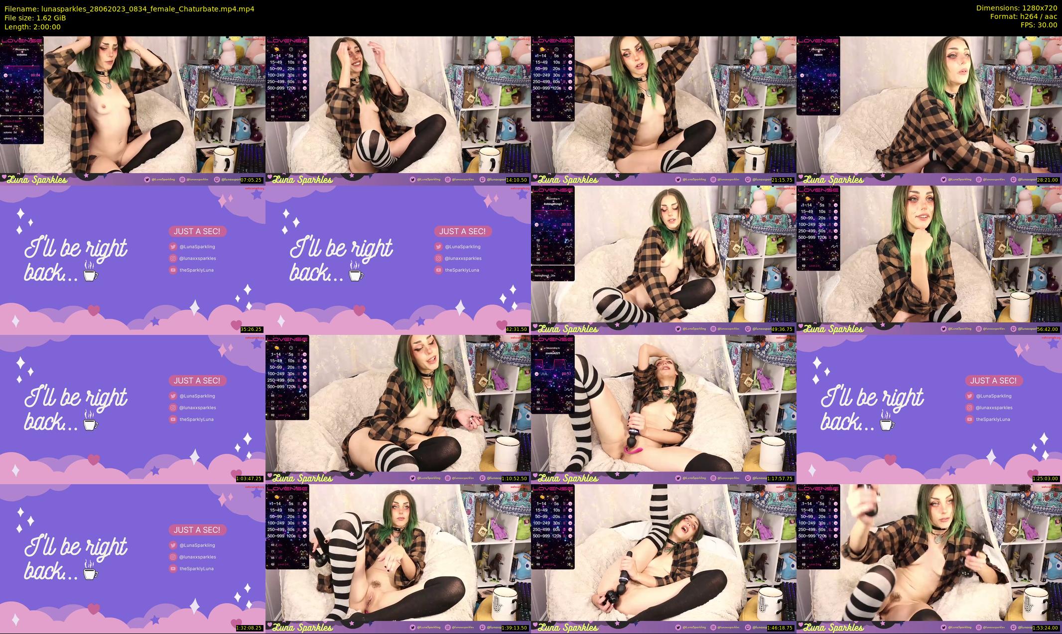 lunasparkles — 120 minute Chaturbate female cam show recording, 720p, Jun 28, 2023