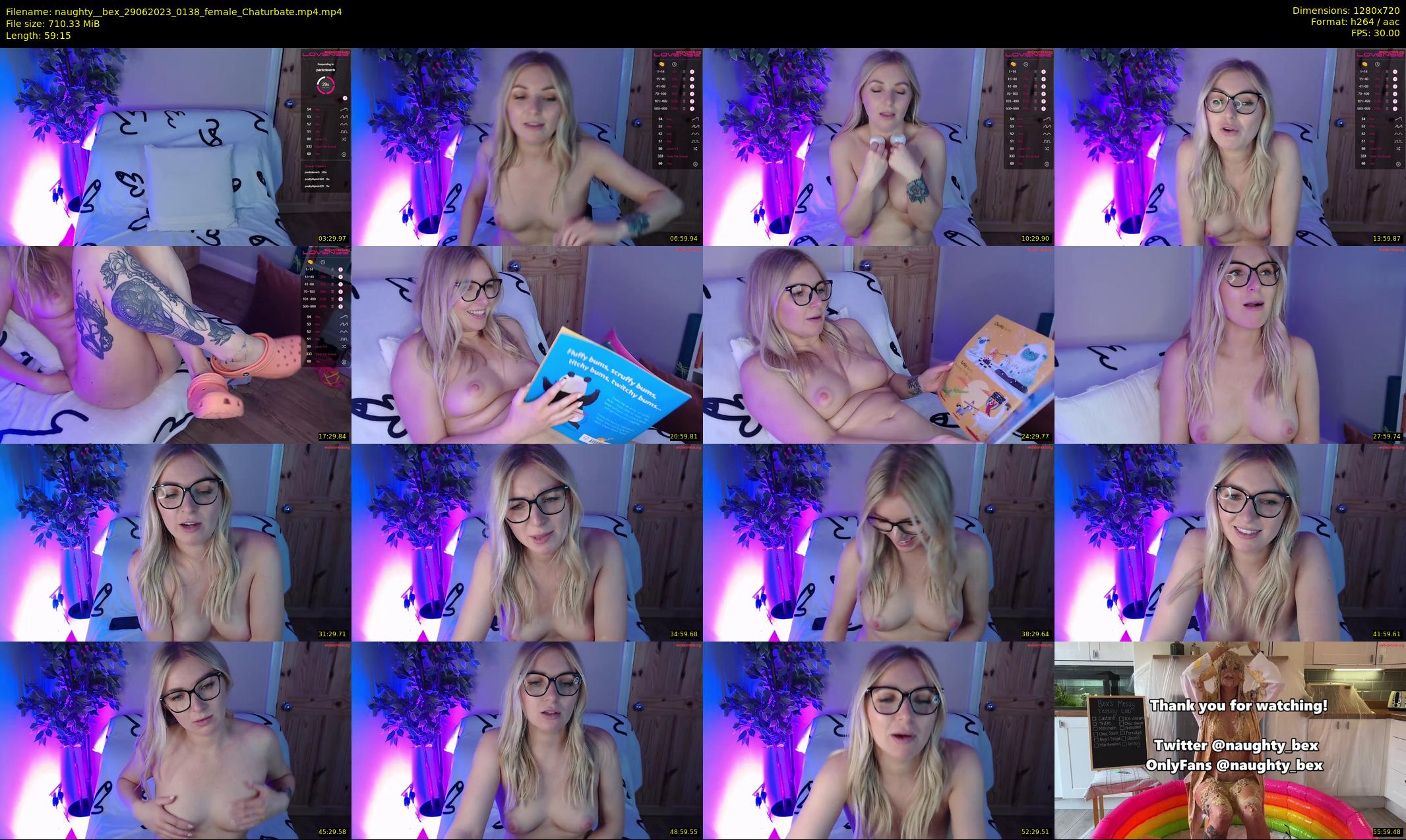 naughty__bex — 60 minute Chaturbate female cam show recording, 720p, Jun 29, 2023
