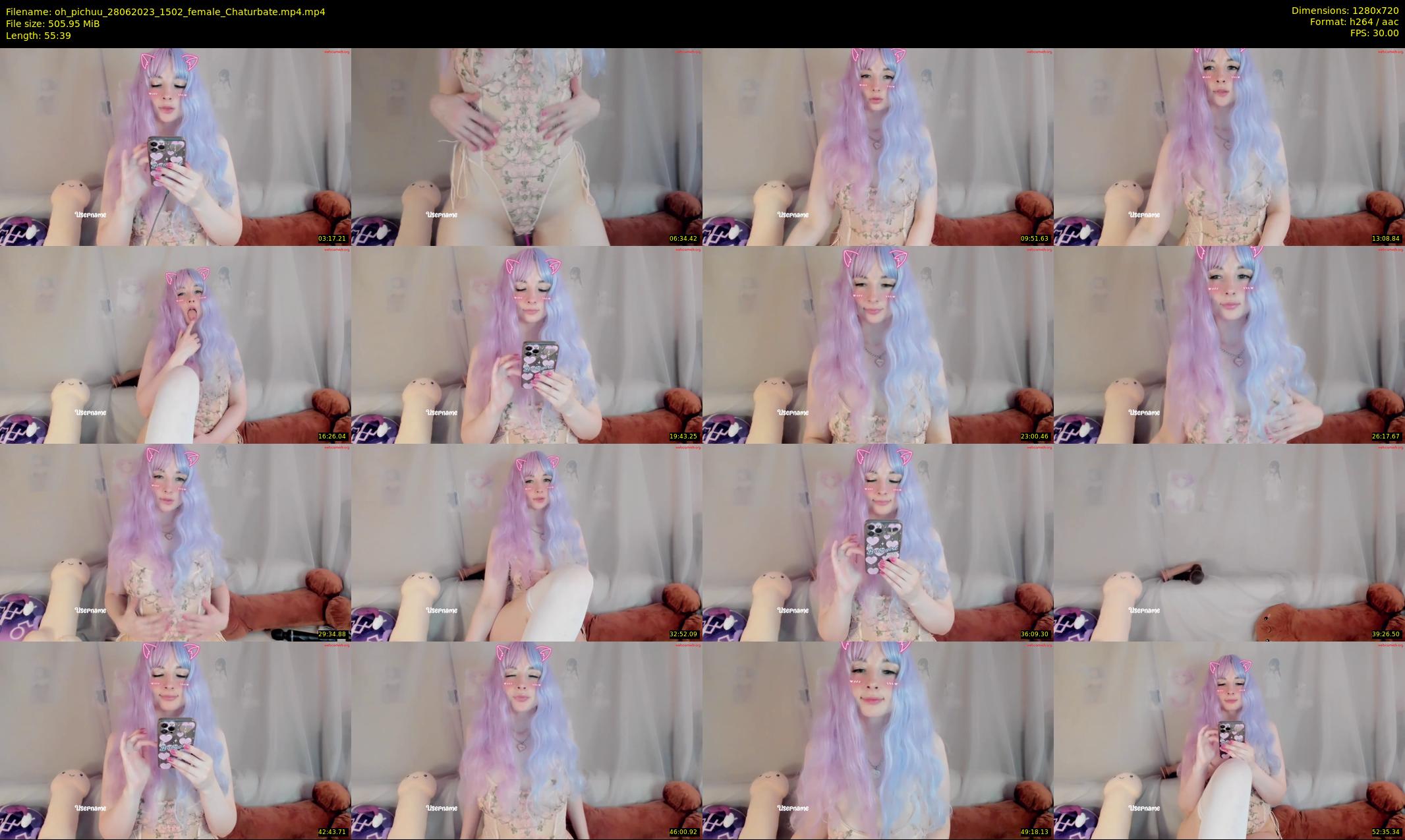 oh_pichuu — 56 minute Chaturbate female cam show recording, 720p, Jun 28, 2023