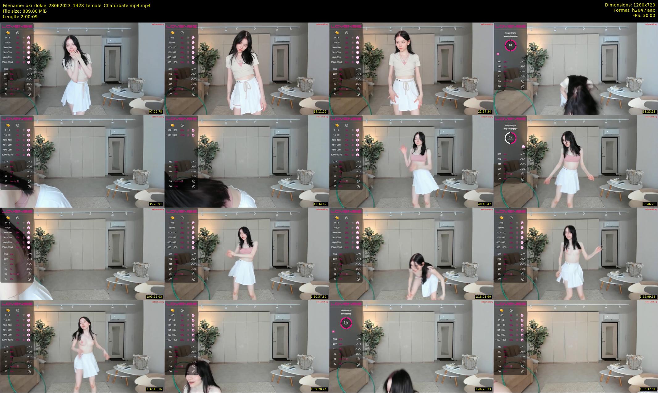 oki_dokie — 121 minute Chaturbate female cam show recording, 720p, Jun 28, 2023