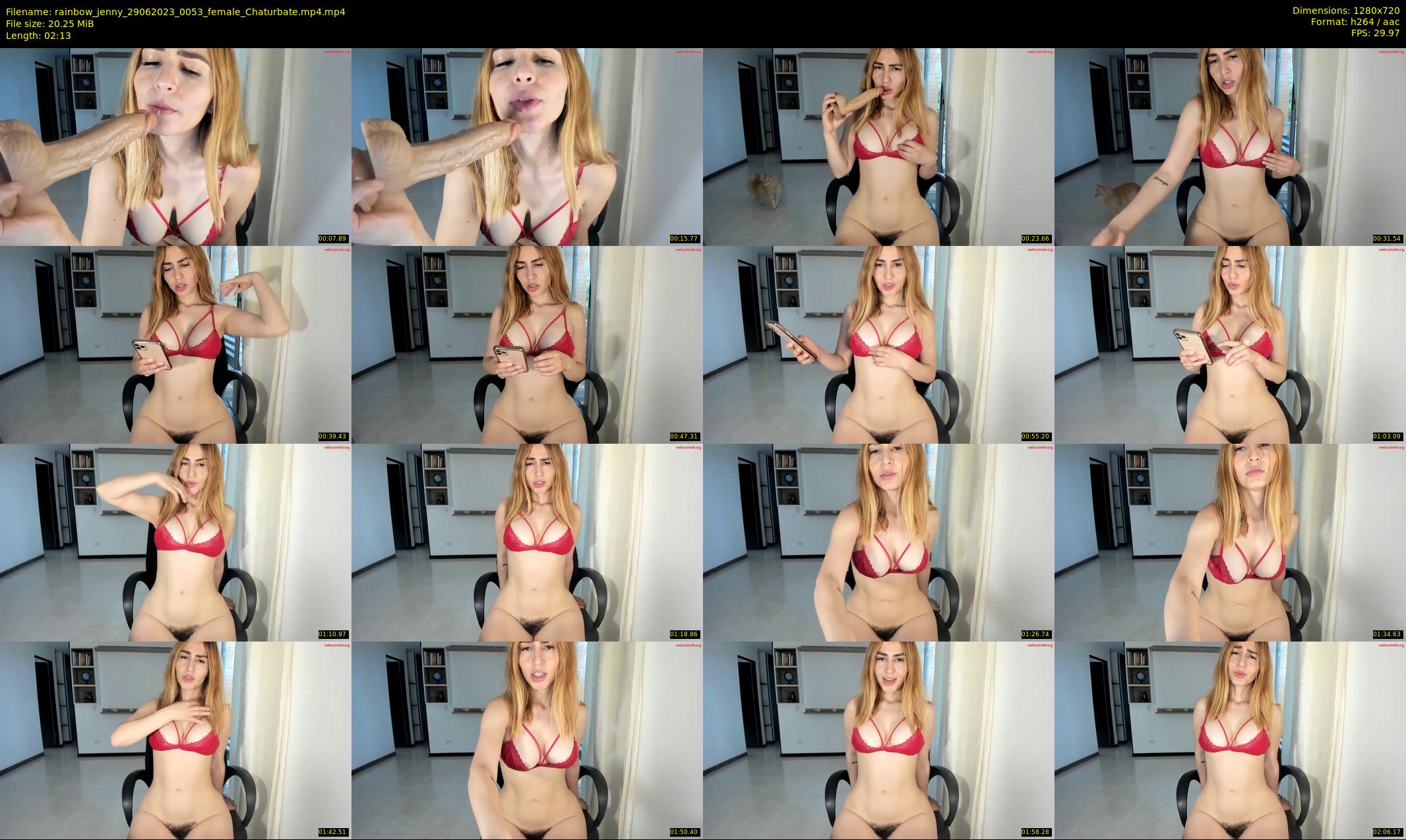 rainbow_jenny — 3 minute Chaturbate female cam show recording, 720p, Jun 29, 2023