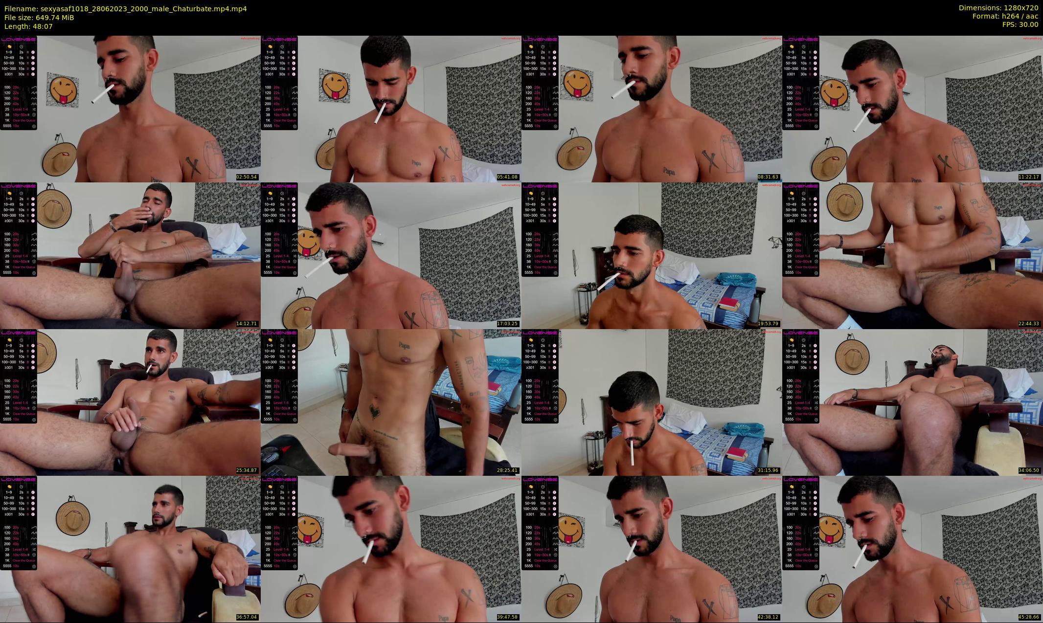 sexyasaf1018 — 49 minute Chaturbate male cam show recording, 720p, Jun 28, 2023