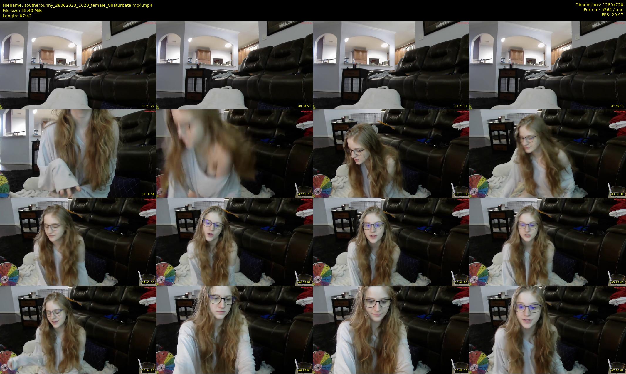 southerbunny — 8 minute Chaturbate female cam show recording, 720p, Jun 28, 2023