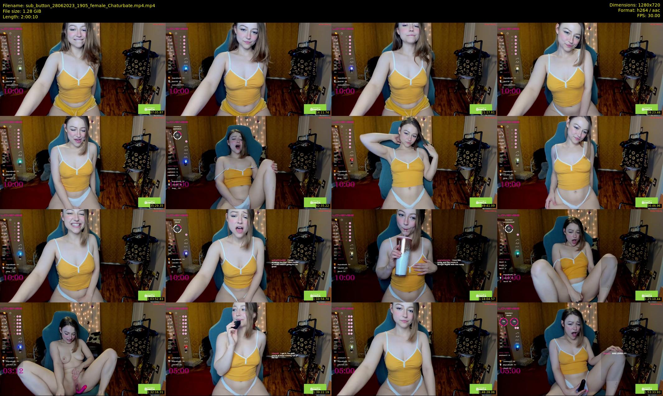 sub_button — 121 minute Chaturbate female cam show recording, 720p, Jun 28, 2023