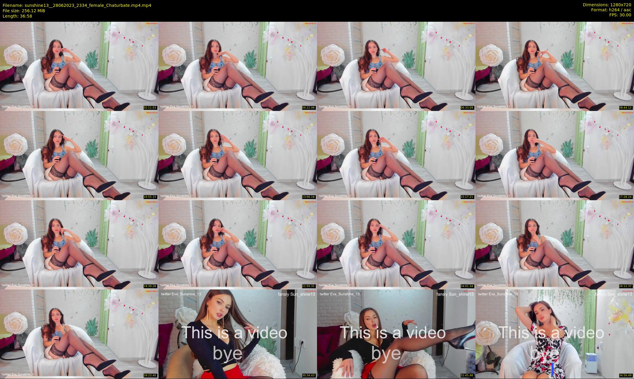 sunshine13_ — 37 minute Chaturbate female cam show recording, 720p, Jun 28, 2023