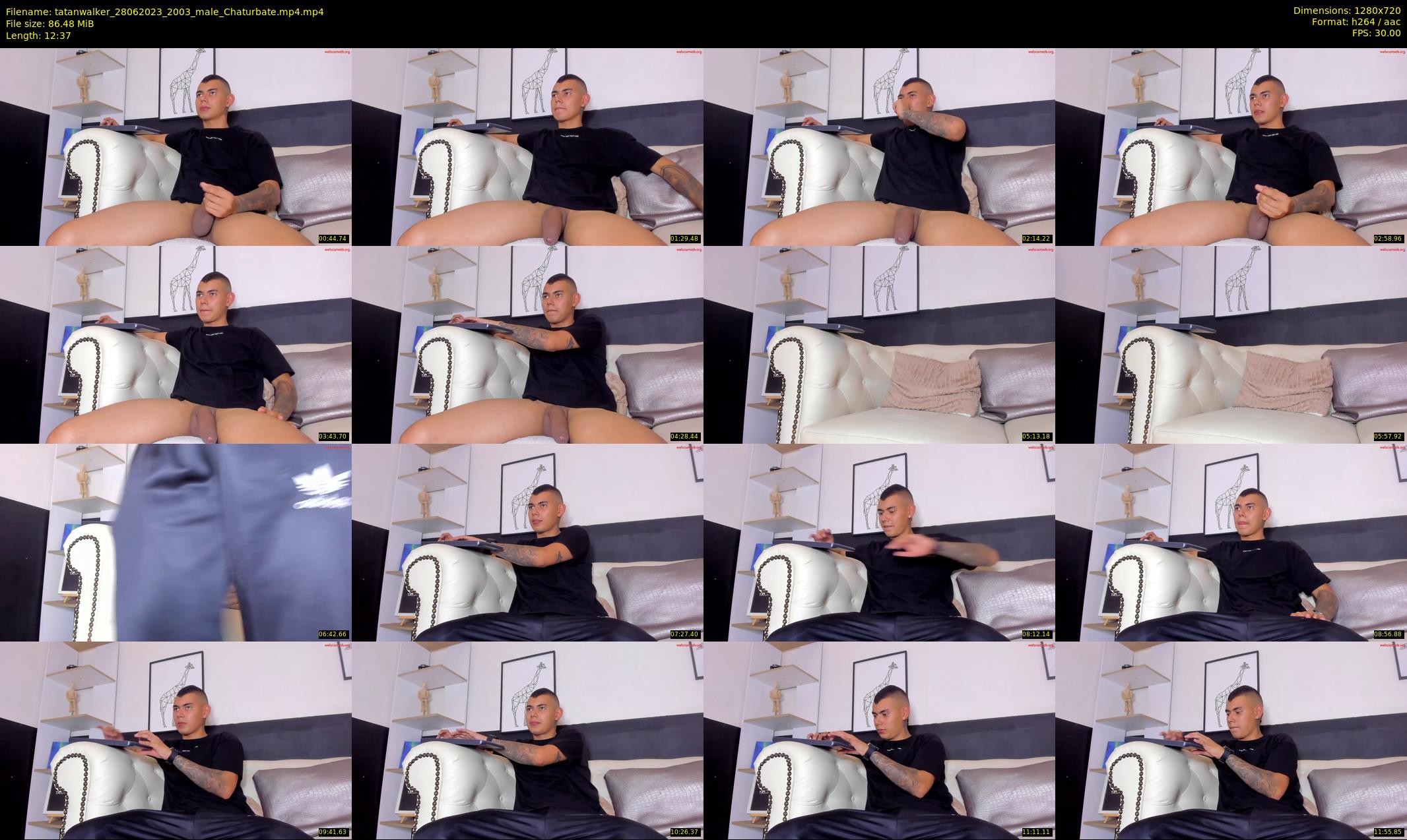 tatanwalker — 13 minute Chaturbate male cam show recording, 720p, Jun 28, 2023