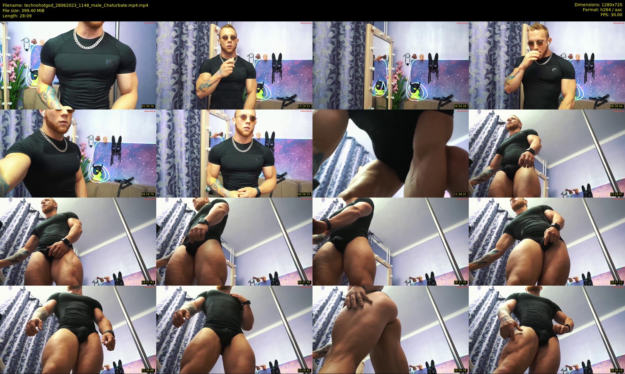 technohotgod — 29 minute Chaturbate male cam show recording, 720p, Jun 28, 2023