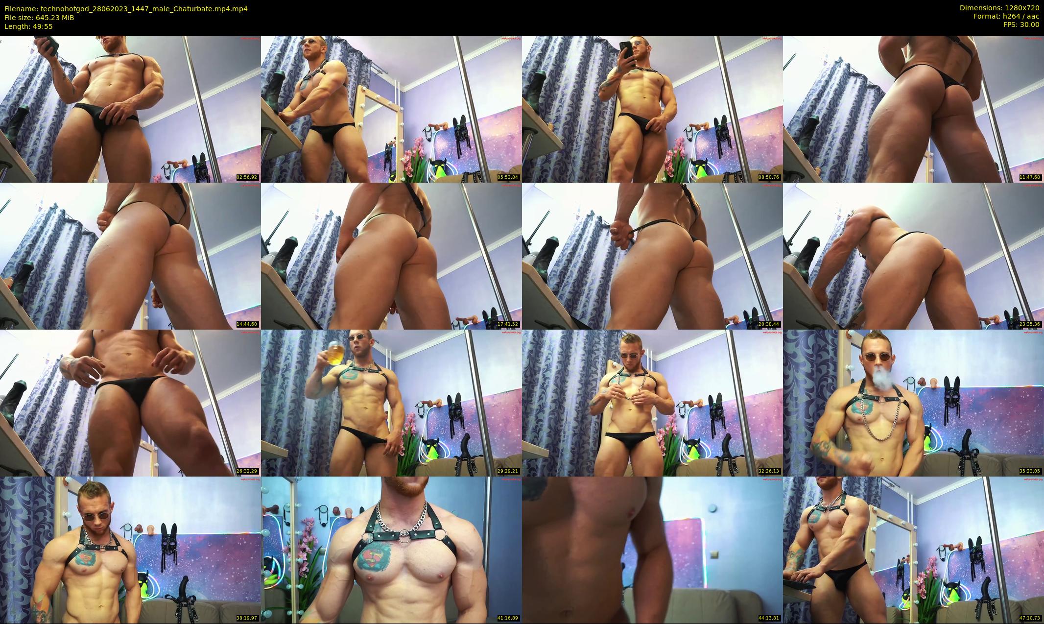 technohotgod — 50 minute Chaturbate male cam show recording, 720p, Jun 28, 2023