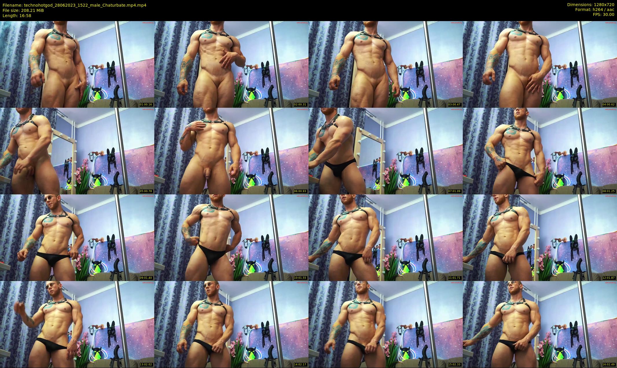 technohotgod — 17 minute Chaturbate male cam show recording, 720p, Jun 28, 2023