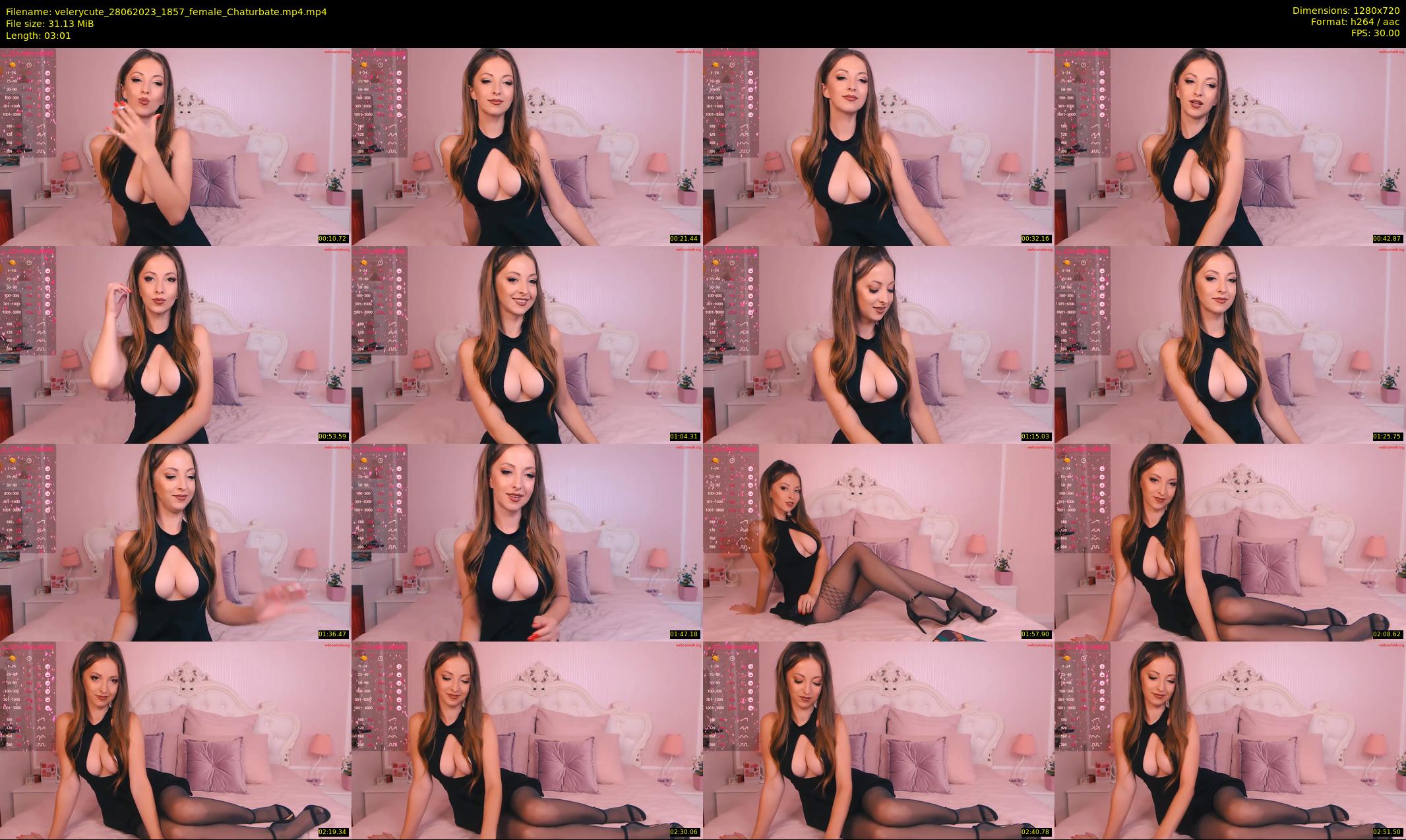velerycute — 4 minute Chaturbate female cam show recording, 720p, Jun 28, 2023