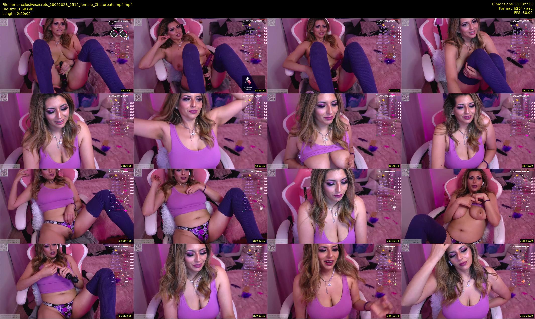 xclusivesecrets — 120 minute Chaturbate female cam show recording, 720p, Jun 28, 2023