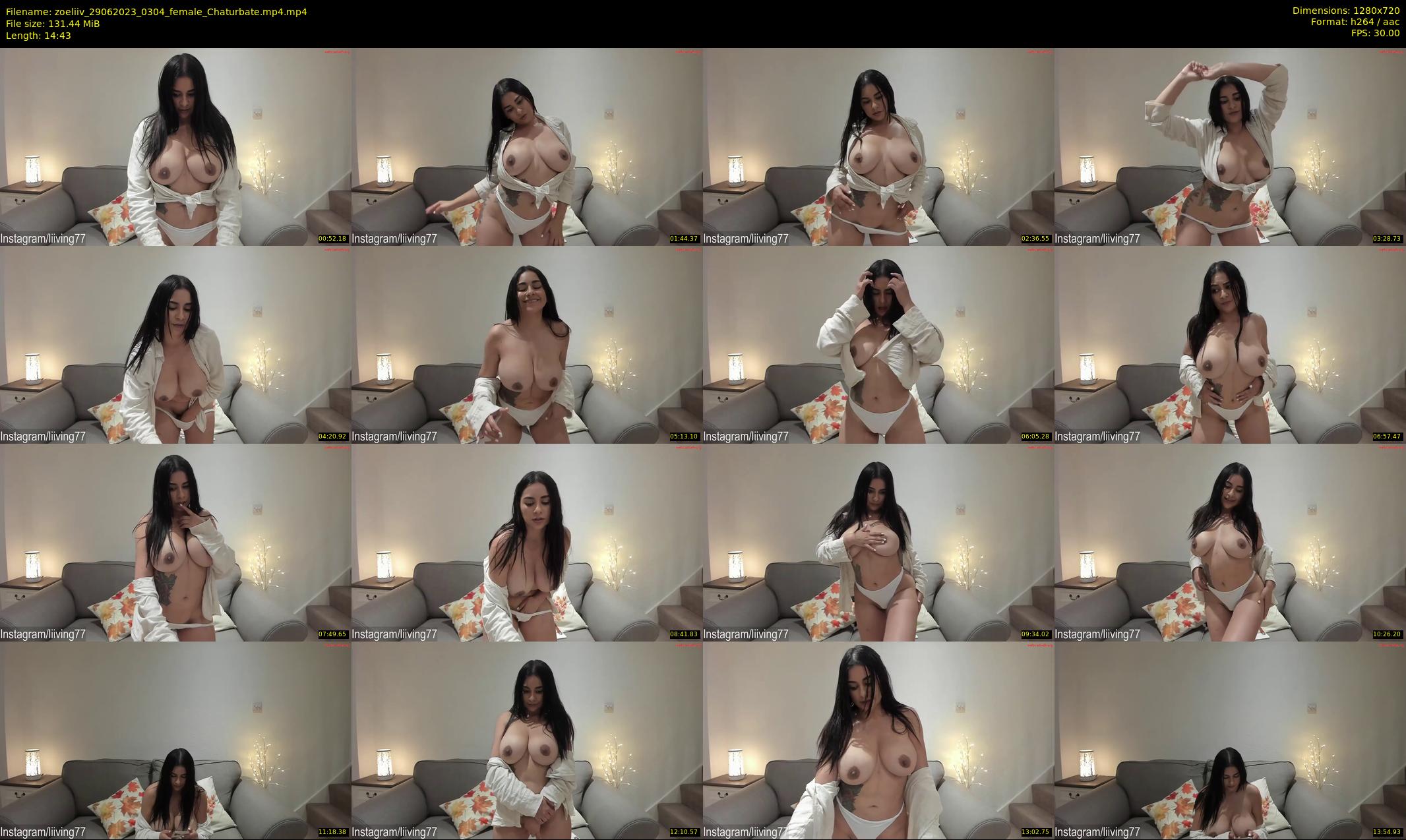 zoeliiv — 15 minute Chaturbate female cam show recording, 720p, Jun 29, 2023