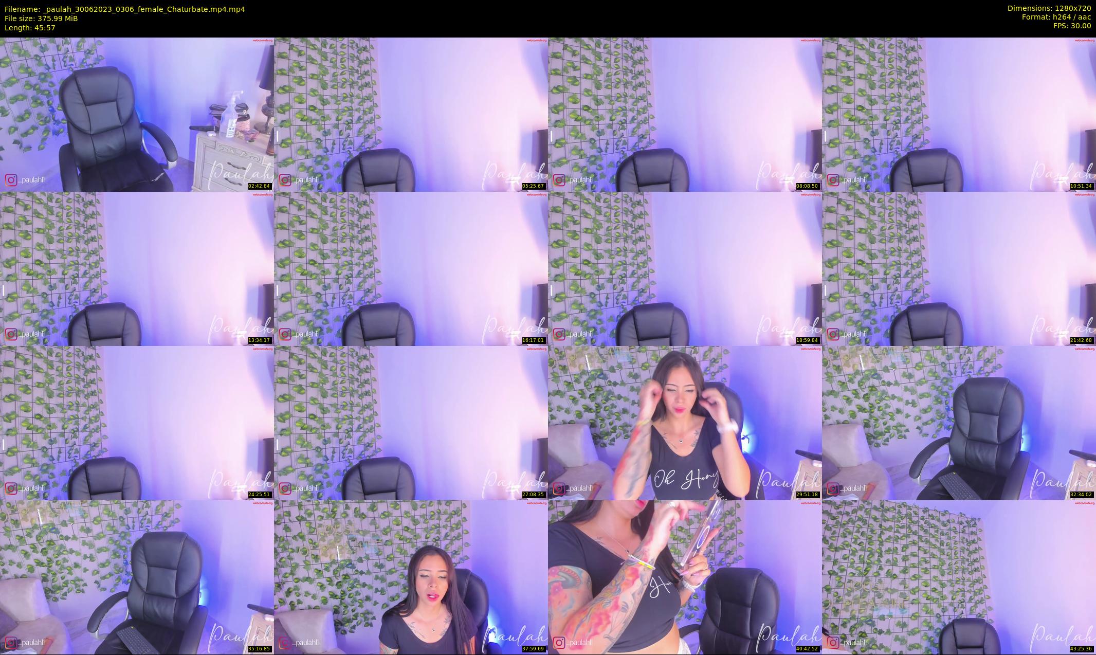 _paulah — 46 minute Chaturbate female cam show recording, 720p, Jun 30, 2023