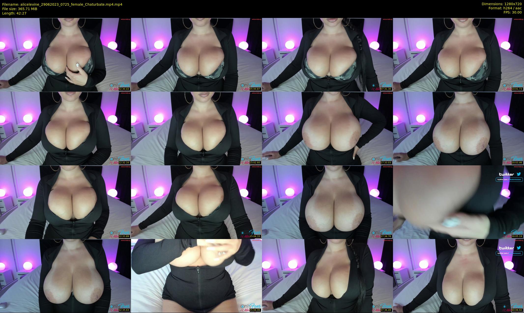 alicelevine — 43 minute Chaturbate female cam show recording, 720p, Jun 29, 2023