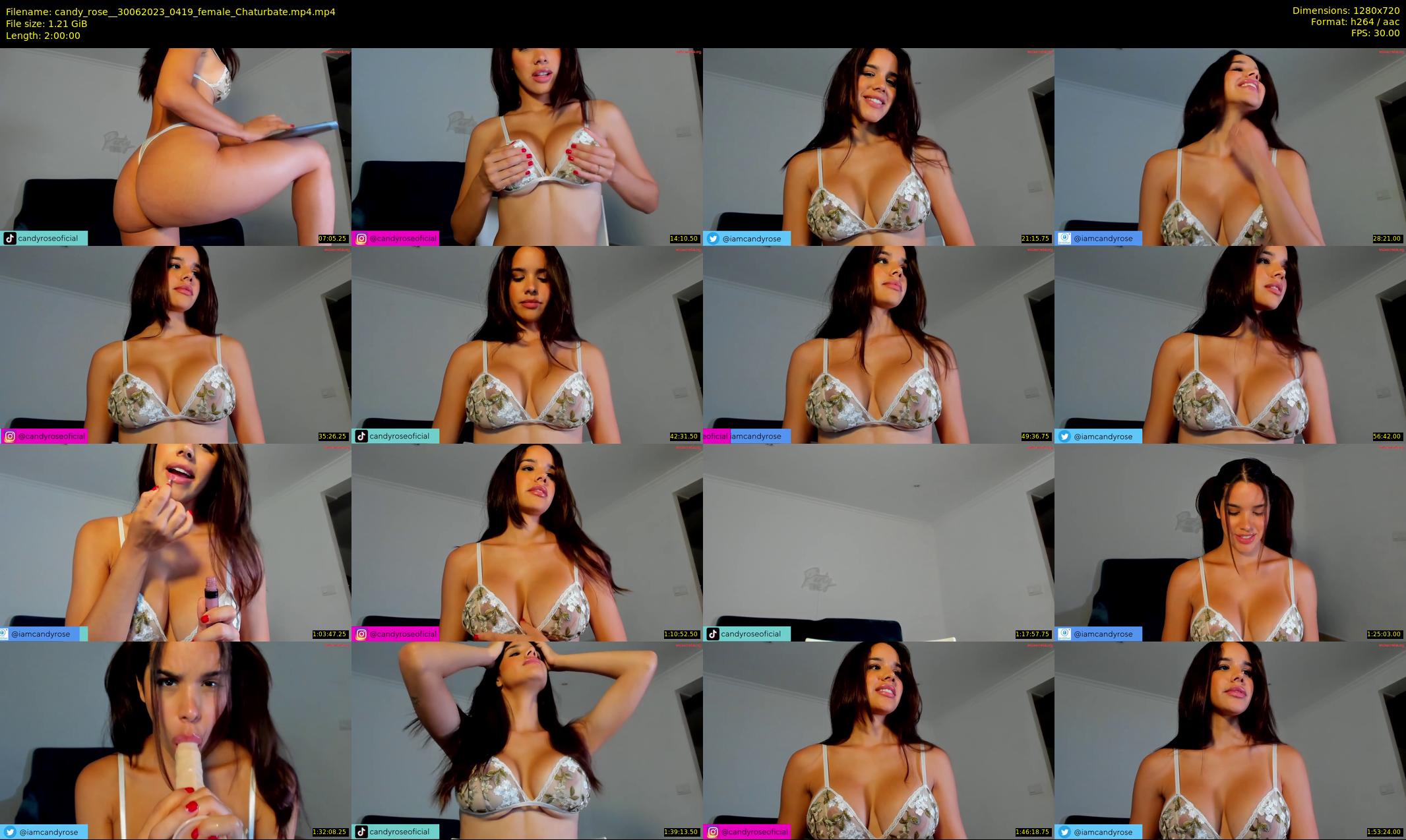 candy_rose_ — 120 minute Chaturbate female cam show recording, 720p, Jun 30, 2023