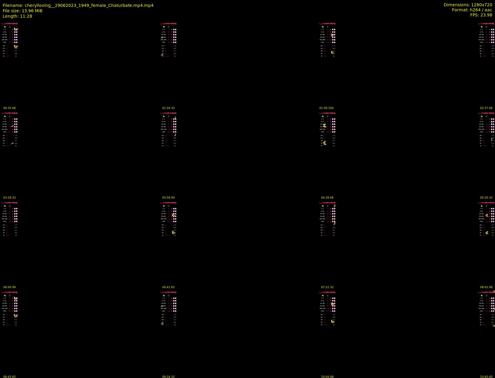 cherylloving_ — 12 minute Chaturbate female cam show recording, 720p, Jun 29, 2023