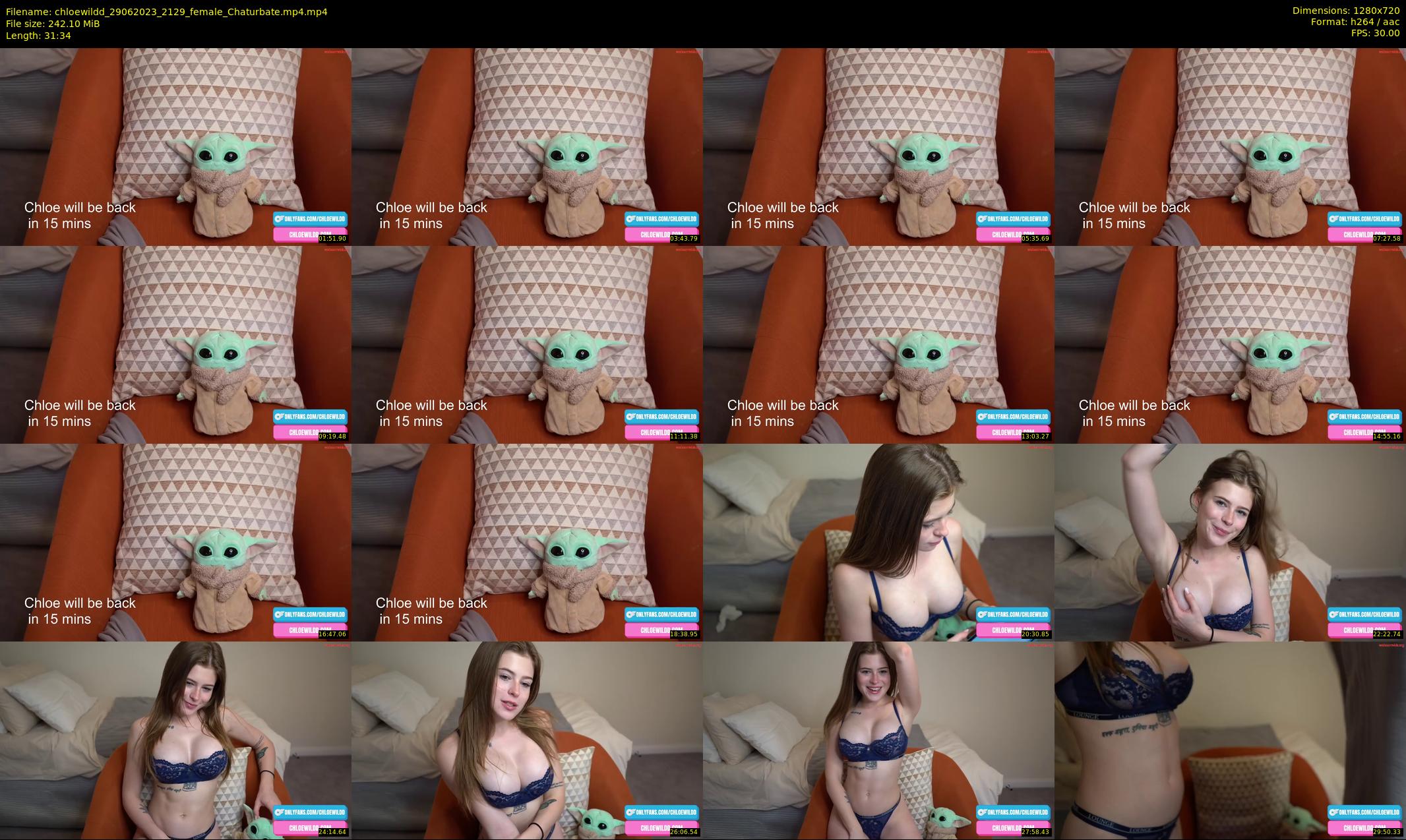 chloewildd — 32 minute Chaturbate female cam show recording, 720p, Jun 29, 2023