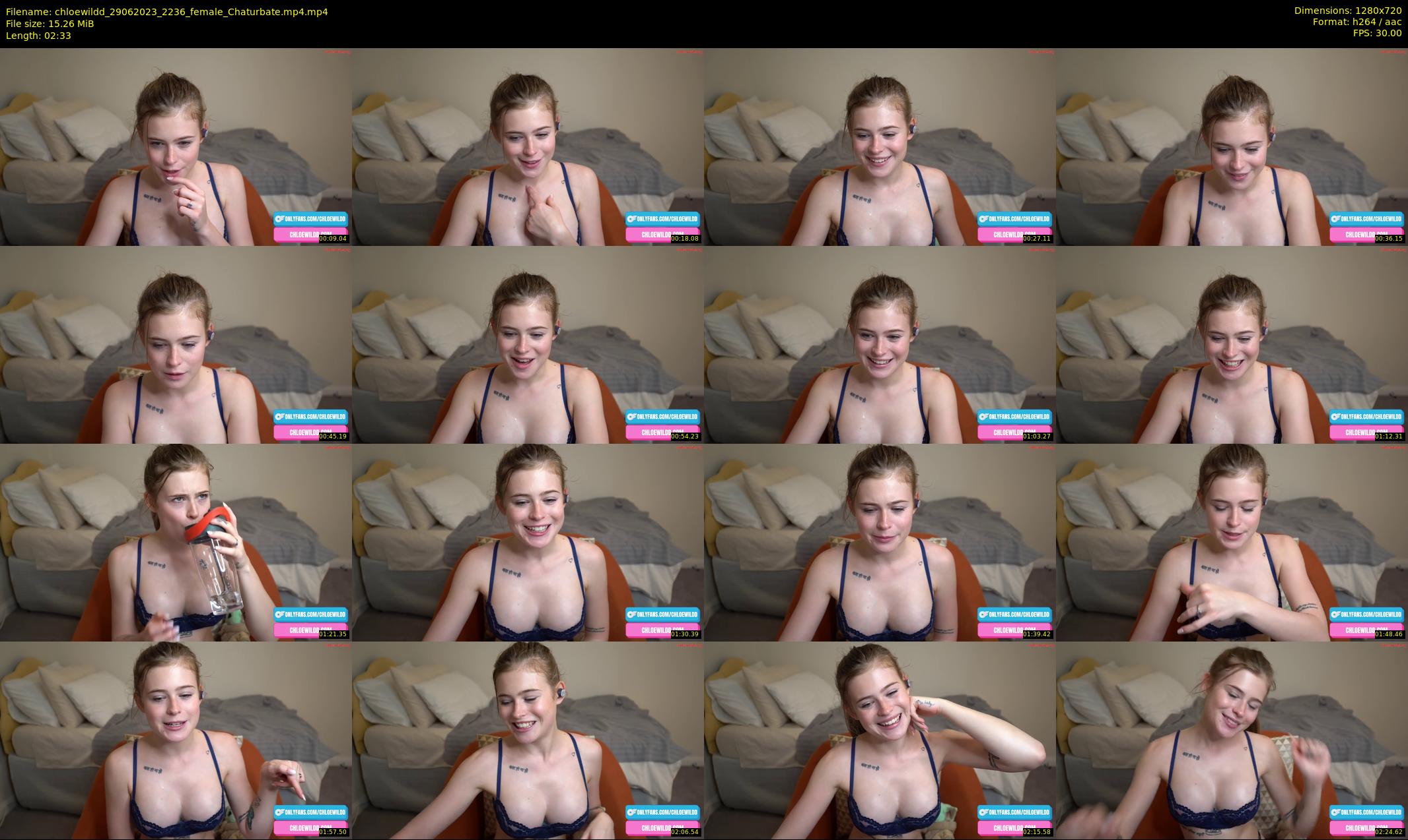 chloewildd — 3 minute Chaturbate female cam show recording, 720p, Jun 29, 2023