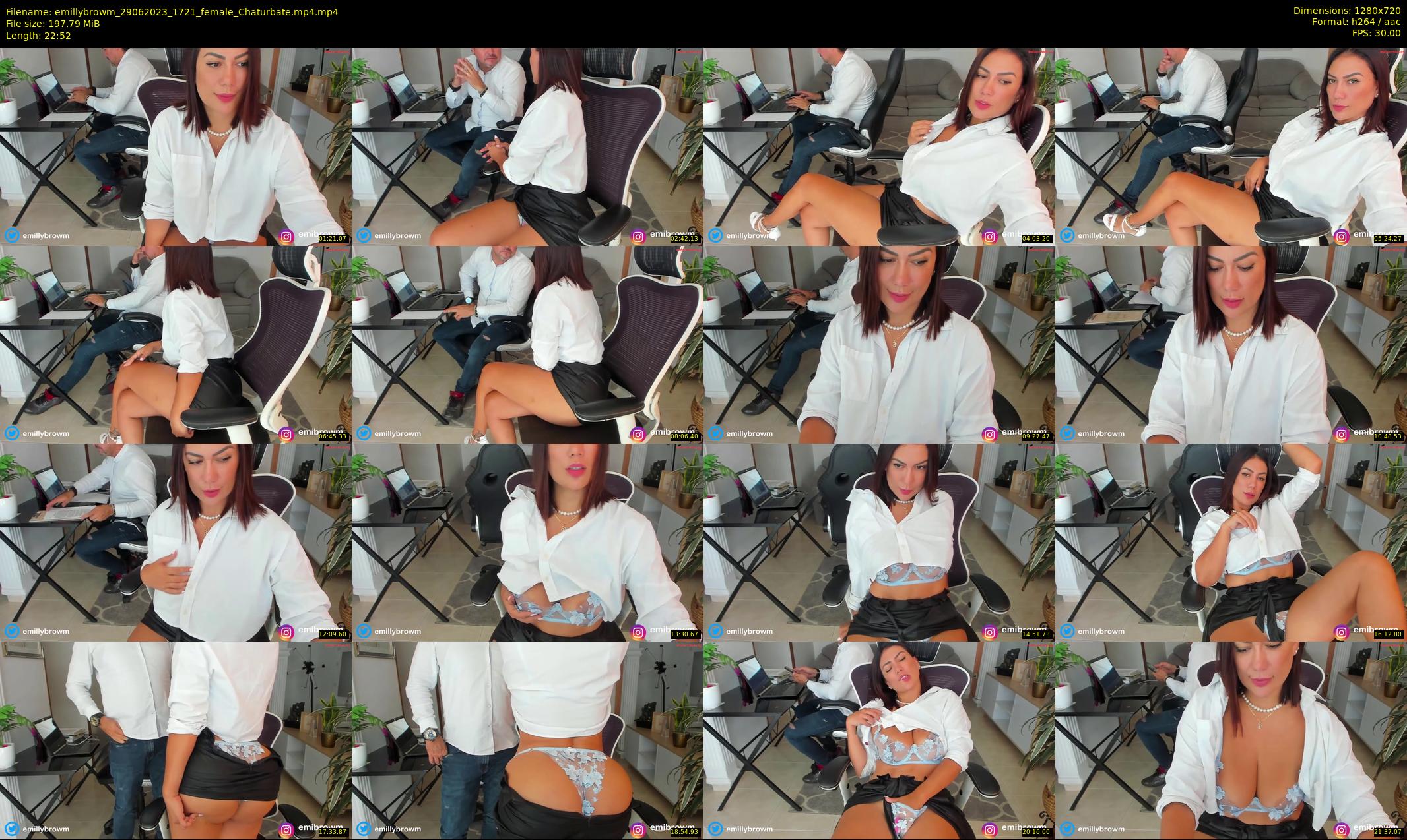 emillybrowm — 23 minute Chaturbate couple cam show recording, 720p, Jun 29, 2023