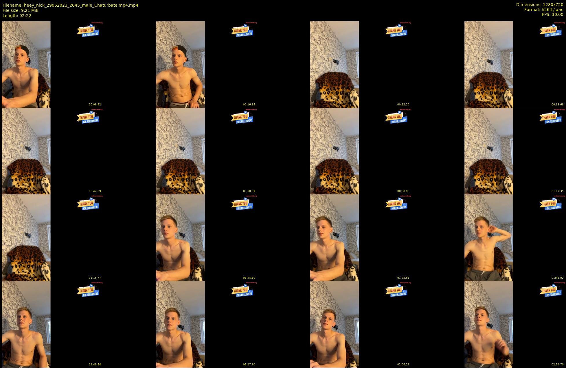 heey_nick — 3 minute Chaturbate male cam show recording, 720p, Jun 29, 2023