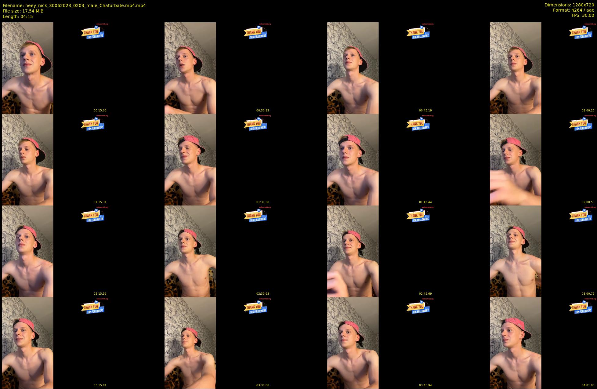 heey_nick — 5 minute Chaturbate male cam show recording, 720p, Jun 30, 2023