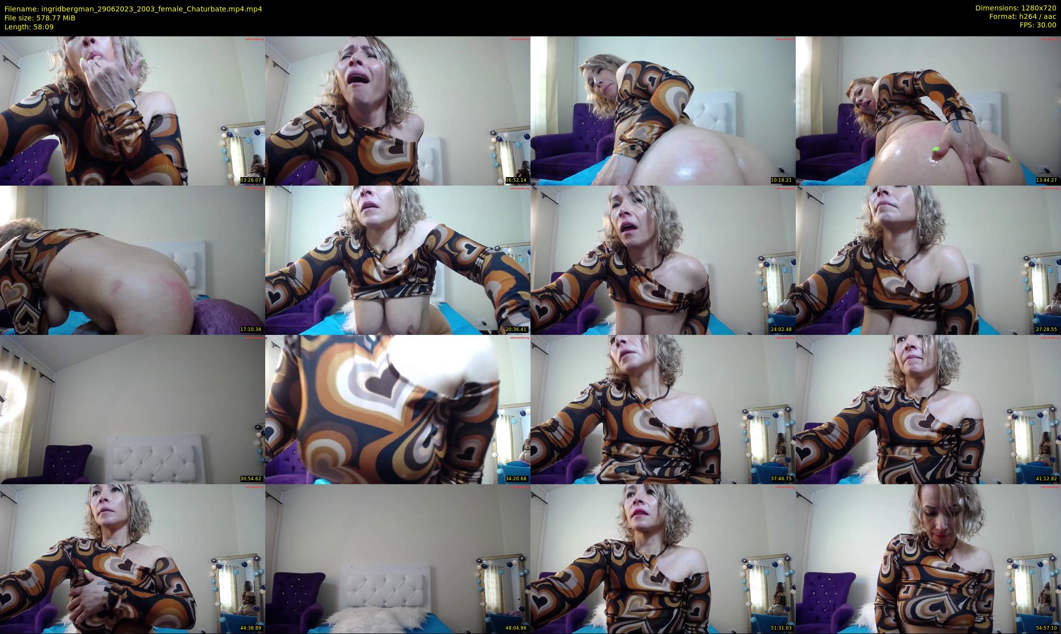 ingridbergman — 59 minute Chaturbate female cam show recording, 720p, Jun 29, 2023