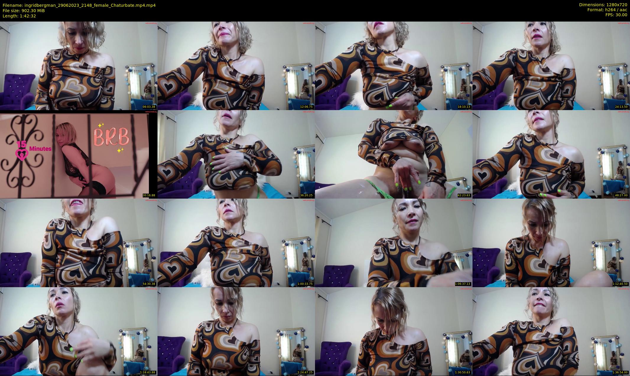ingridbergman — 103 minute Chaturbate female cam show recording, 720p, Jun 29, 2023